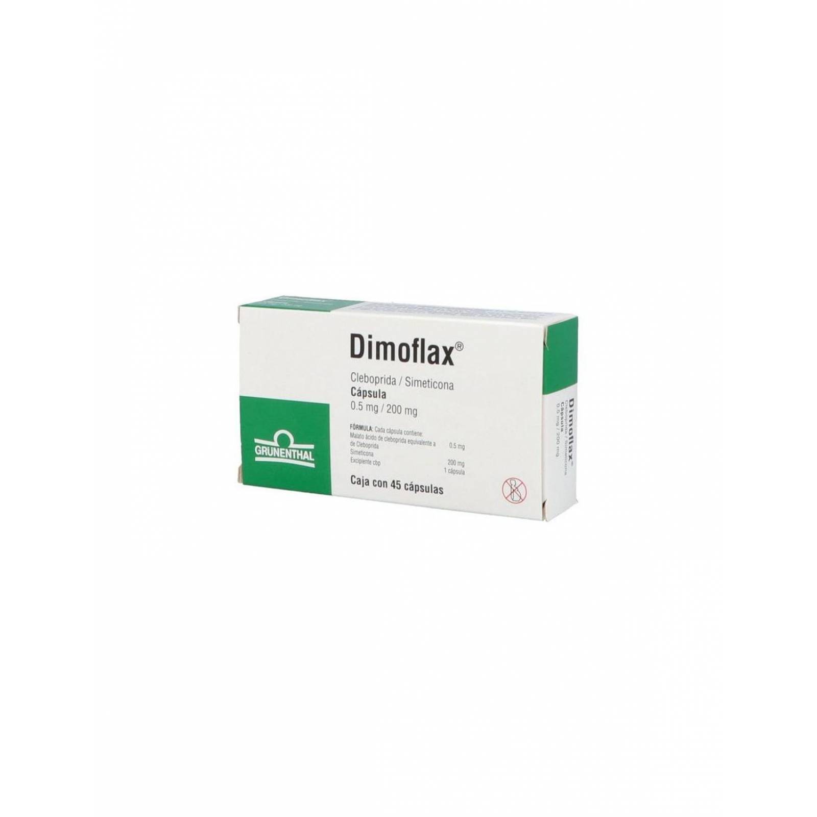 Dimoflax 0.5 mg/ 200 mg Caja Con 45 Cápsulas 