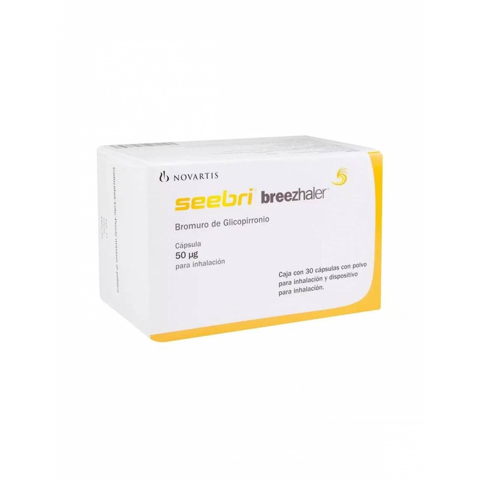 Seebri Breezhaler 50 mcg Caja Con 30 Cápsulas 