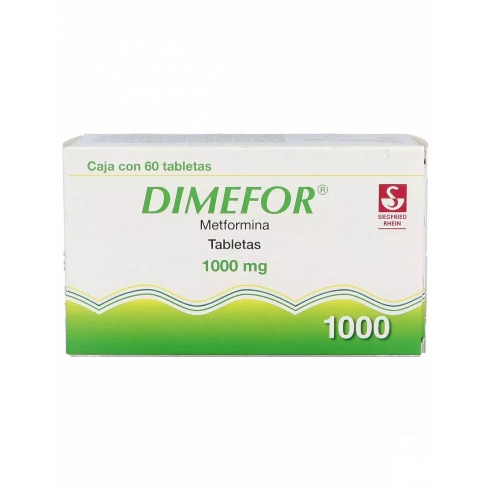 Dimefor 1000 mg Con 60 Tabletas 