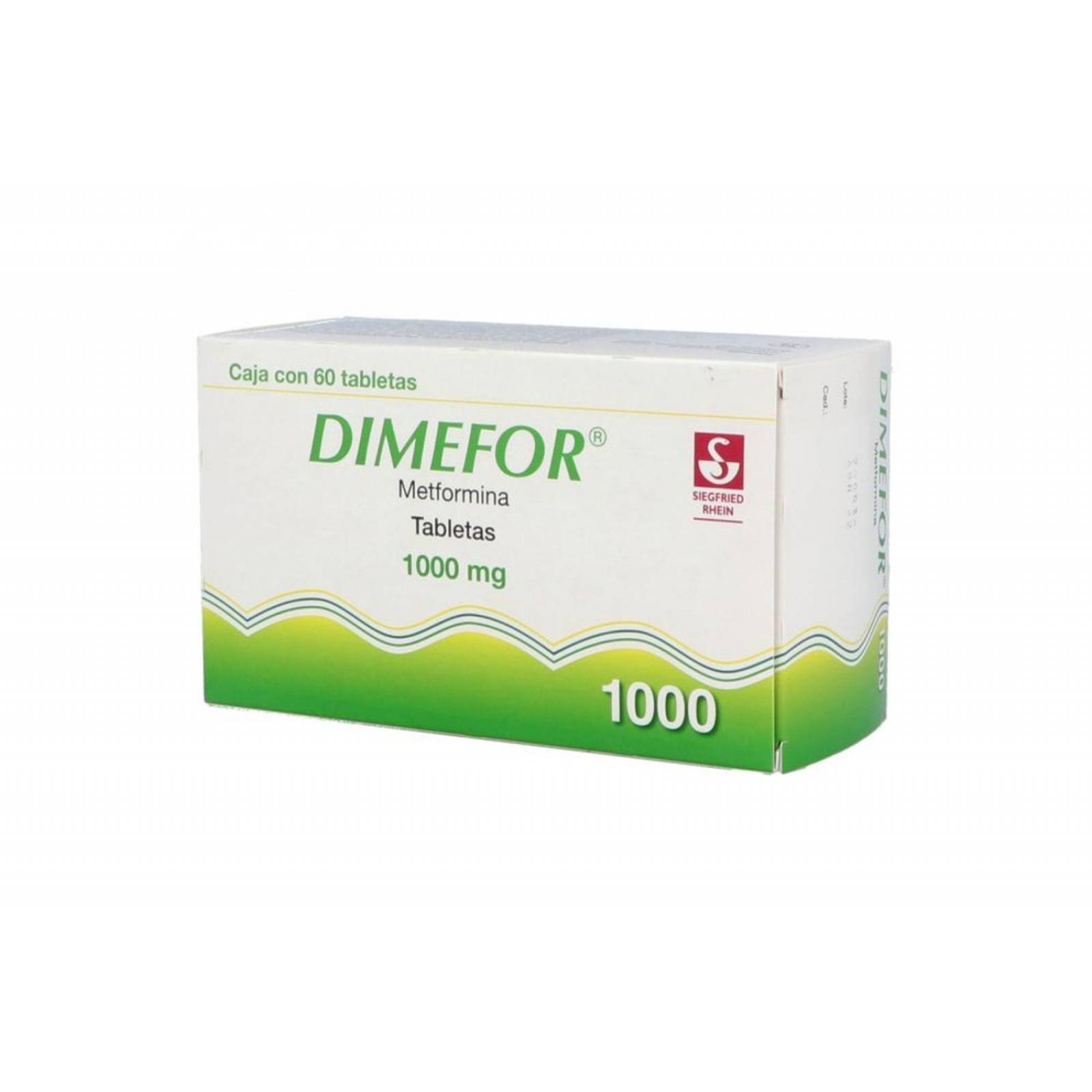 Dimefor 1000 mg Con 60 Tabletas 