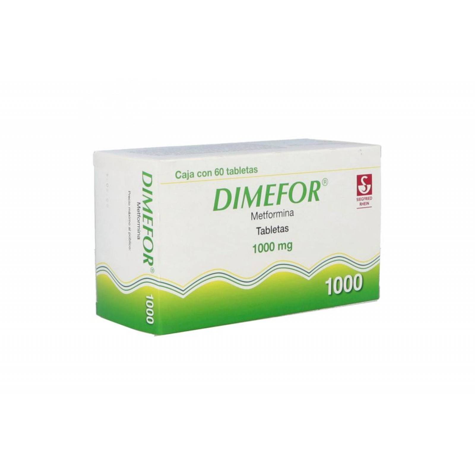 Dimefor 1000 mg Con 60 Tabletas 