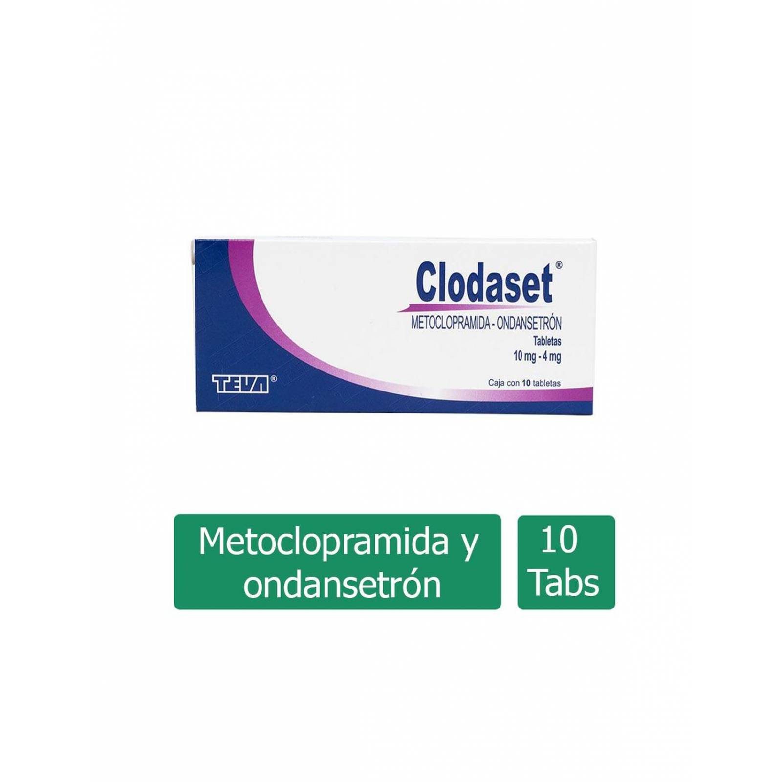 Clodaset 10mg/4mg Caja Con 10 Tabletas 