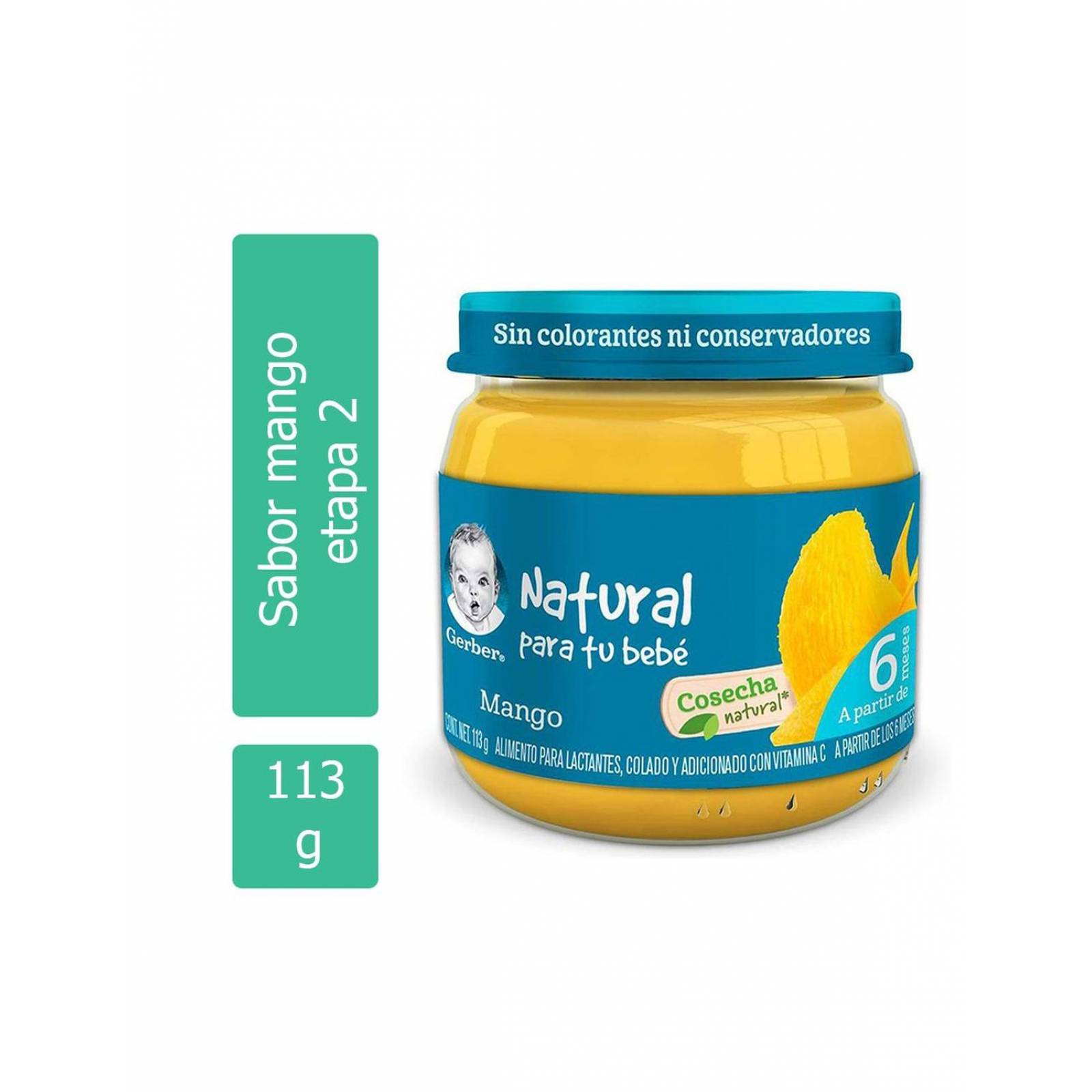 Gerber Papilla Mango 2Da Etapa Frasco Con 113 g 
