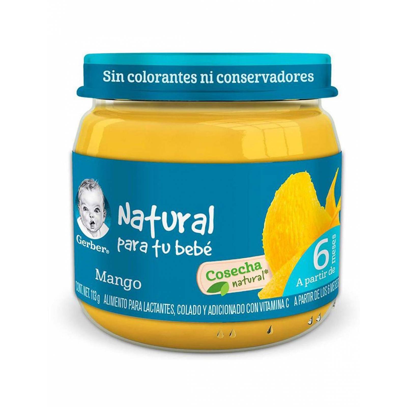 Gerber Papilla Mango 2Da Etapa Frasco Con 113 g 