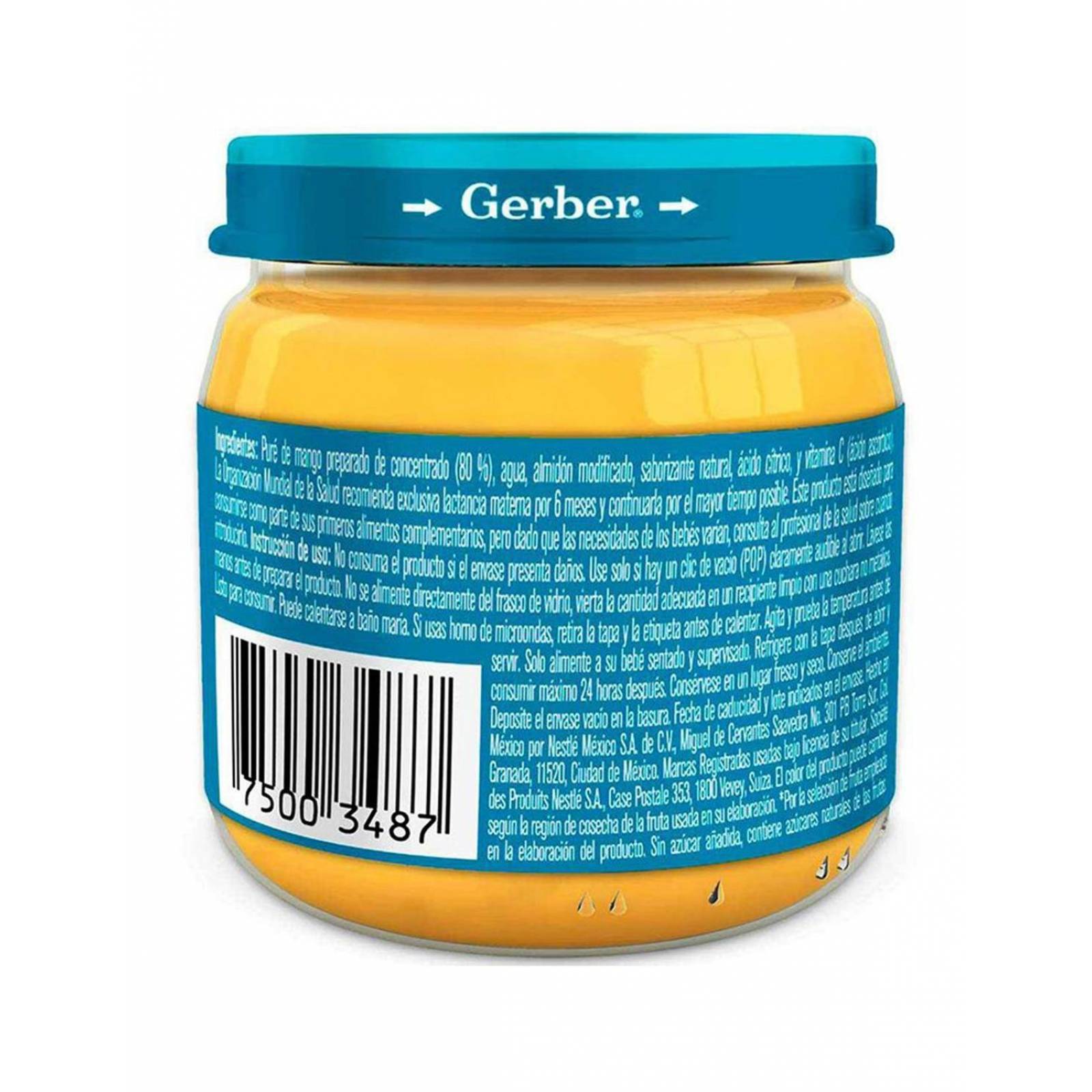 Gerber Papilla Mango 2Da Etapa Frasco Con 113 g 