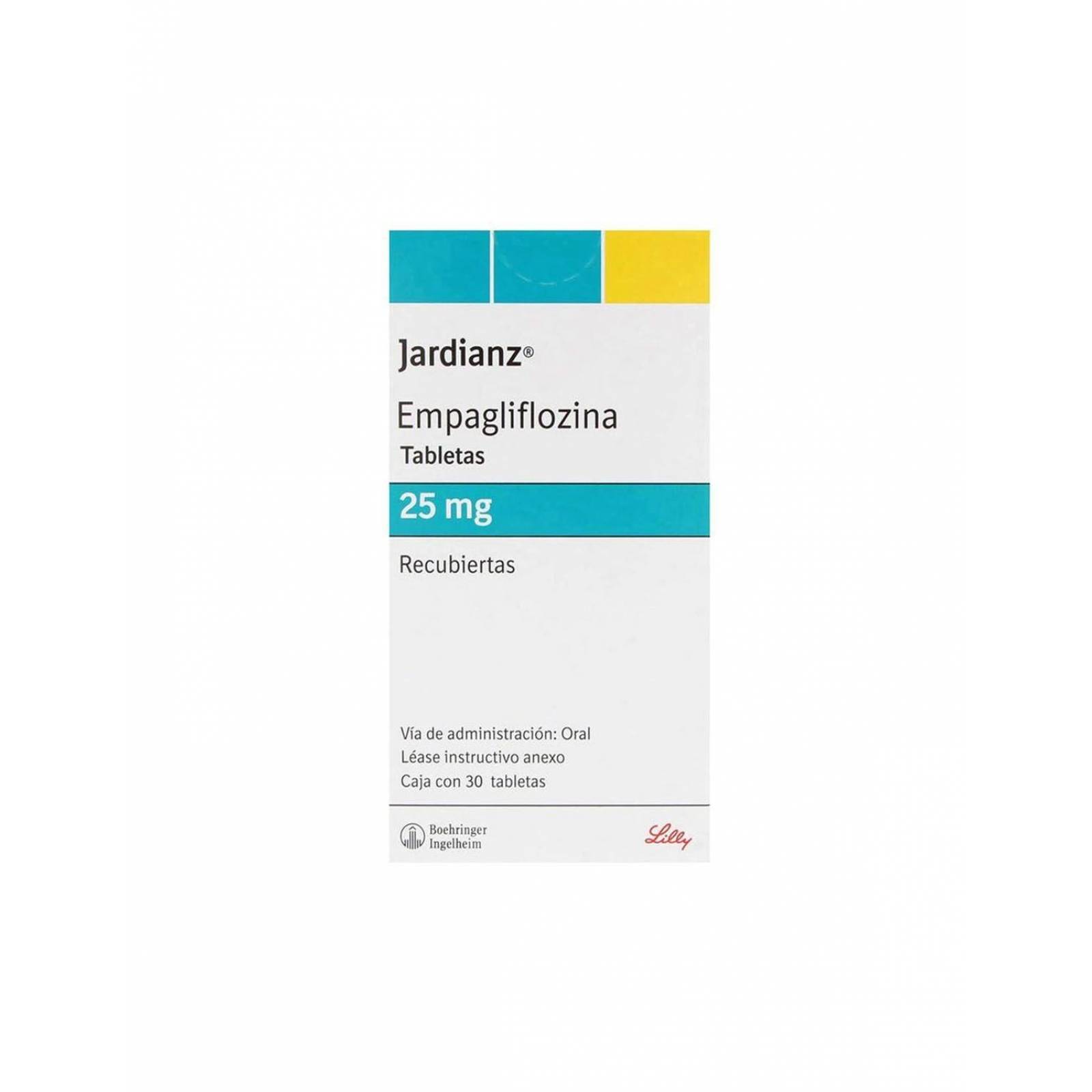 Jardianz 25 mg Caja Con 30 Tabletas Recubiertas 