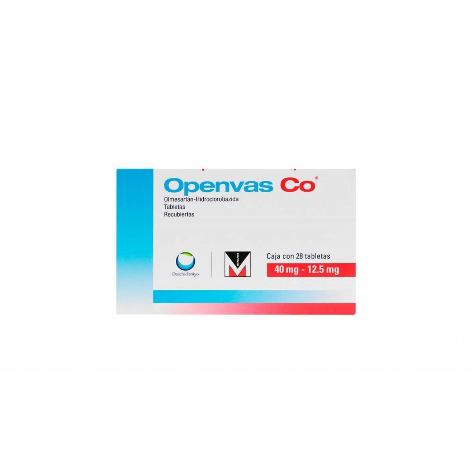 Openvas Co 40 mg/12.5 mg Caja Con 14 Tabletas 