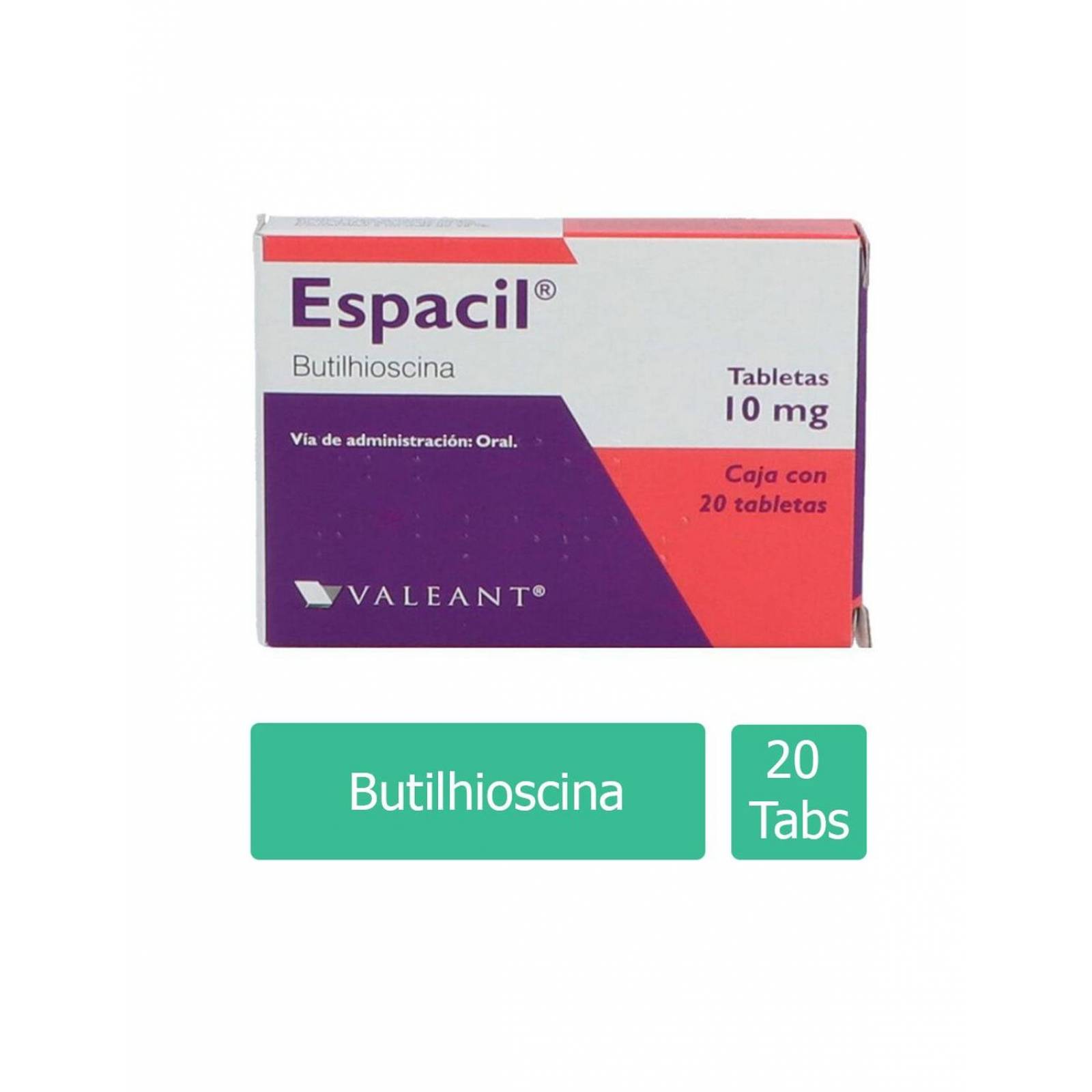 Espacil 10 Mg Caja Con 20 Tabletas 