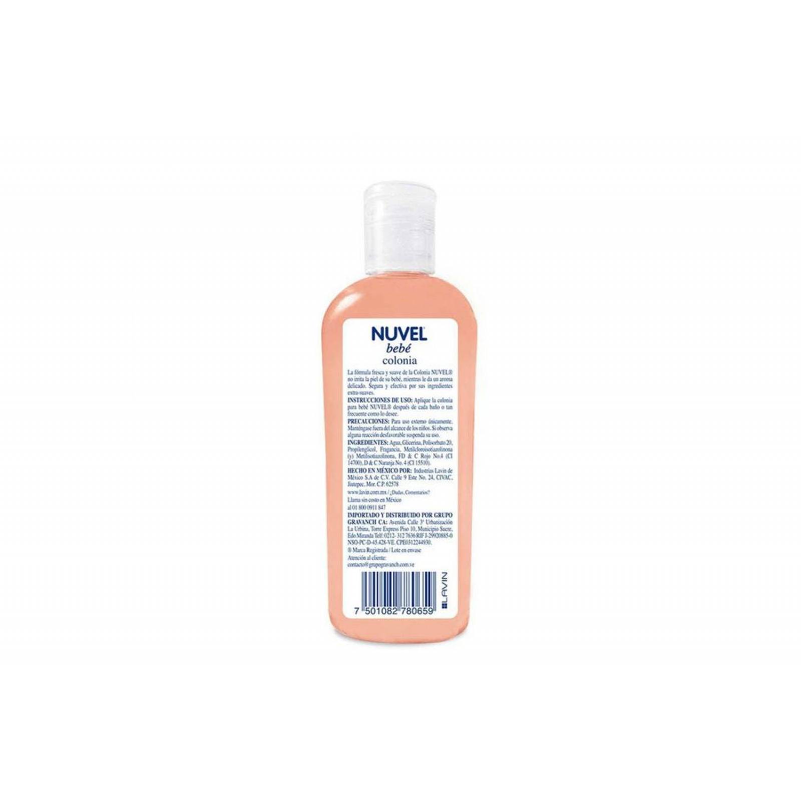 Nuvel Bebé Colonia Frescura Frasco Con 250 mL 