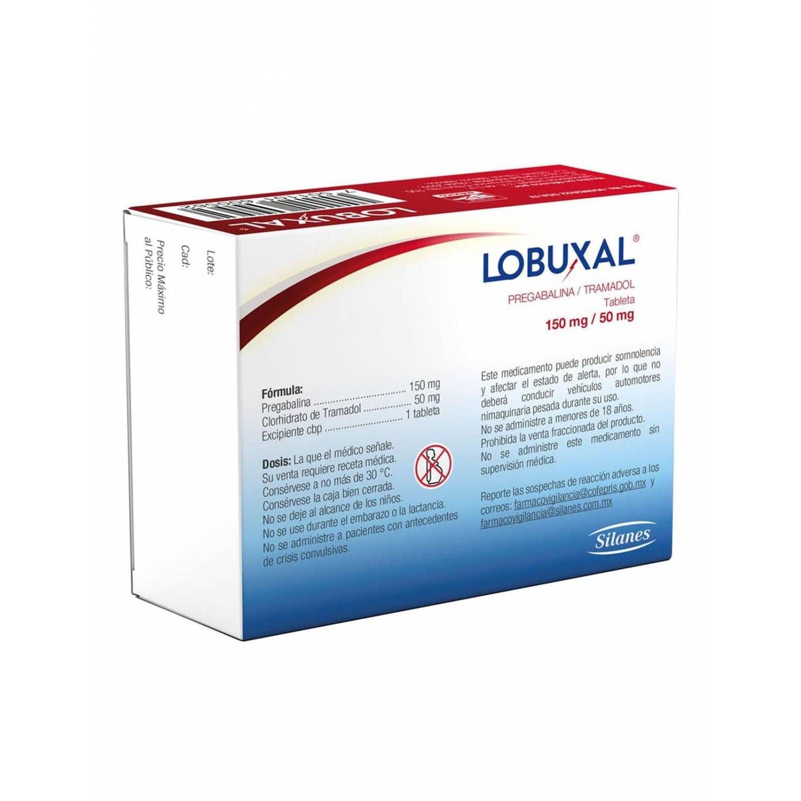 Lobuxal 150 mg/50 mg Caja Con 20 Tabletas 
