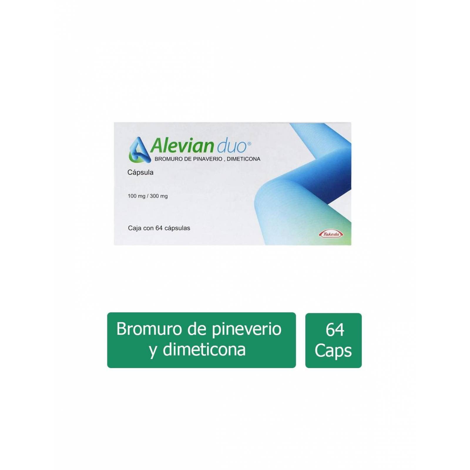Alevian Duo 100 mg / 300 mg Caja Con 64 Cápsulas 