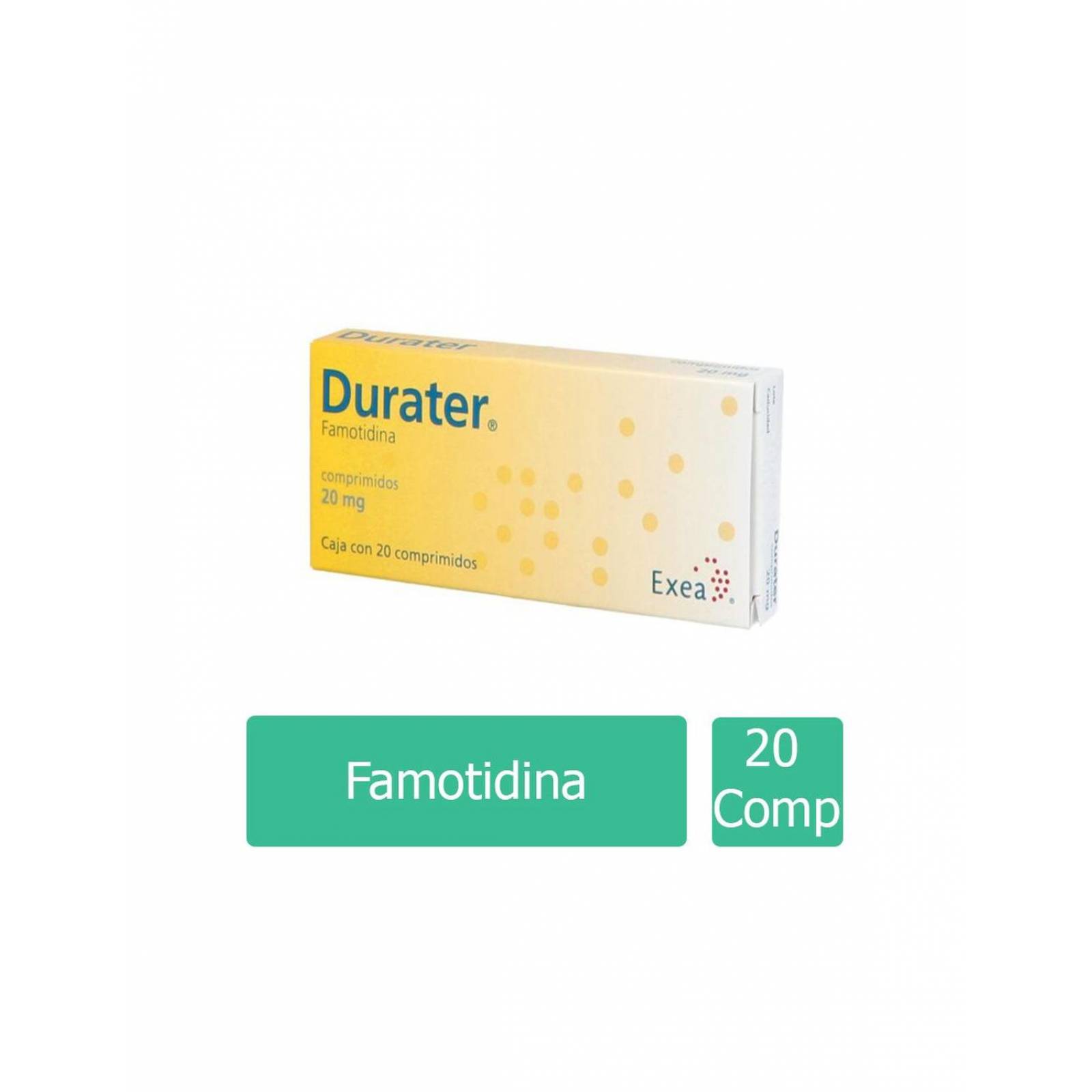 Durater 20 Mg Caja Con 20 Comprimidos 