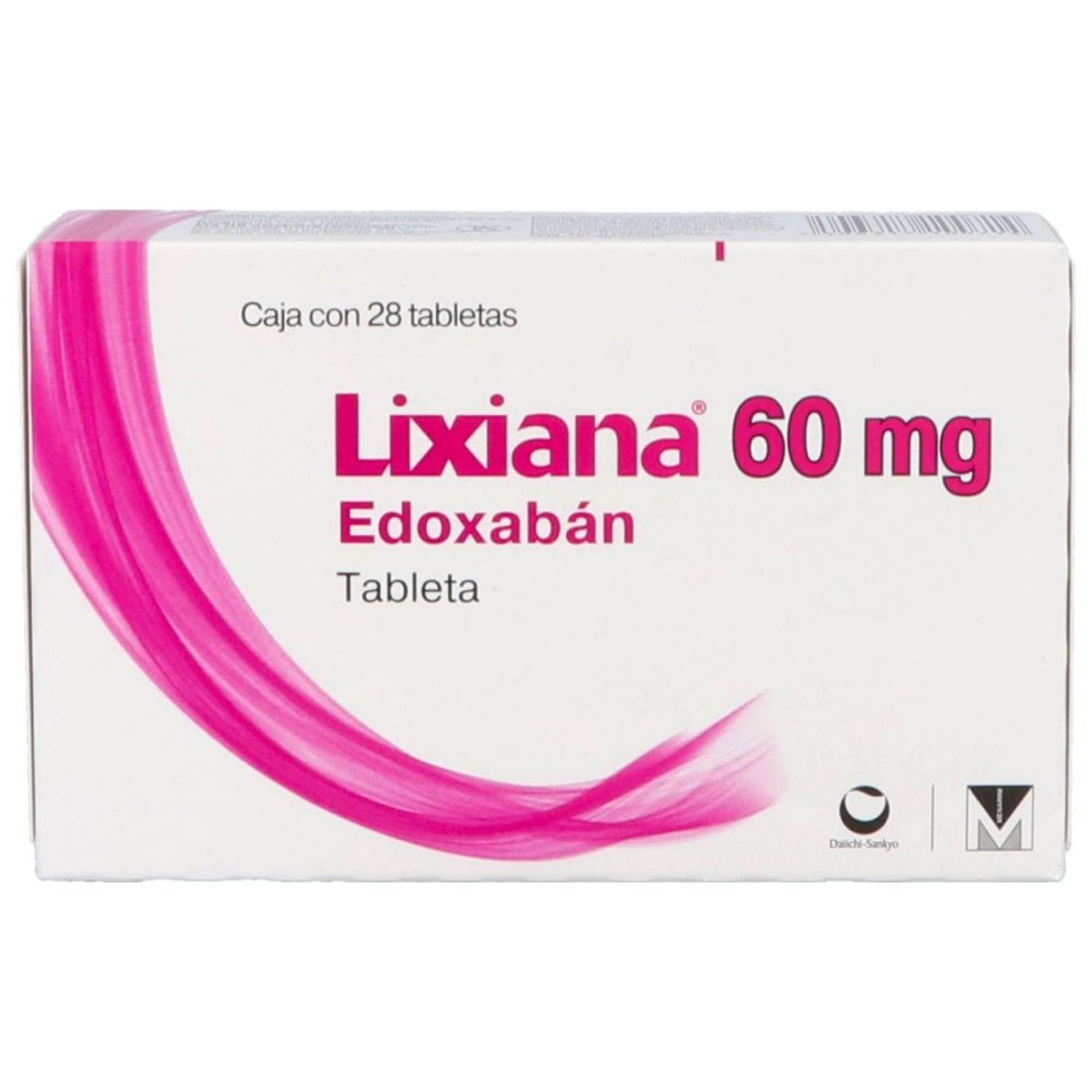 Lixiana 60 mg Caja Con 28 Tabletas 