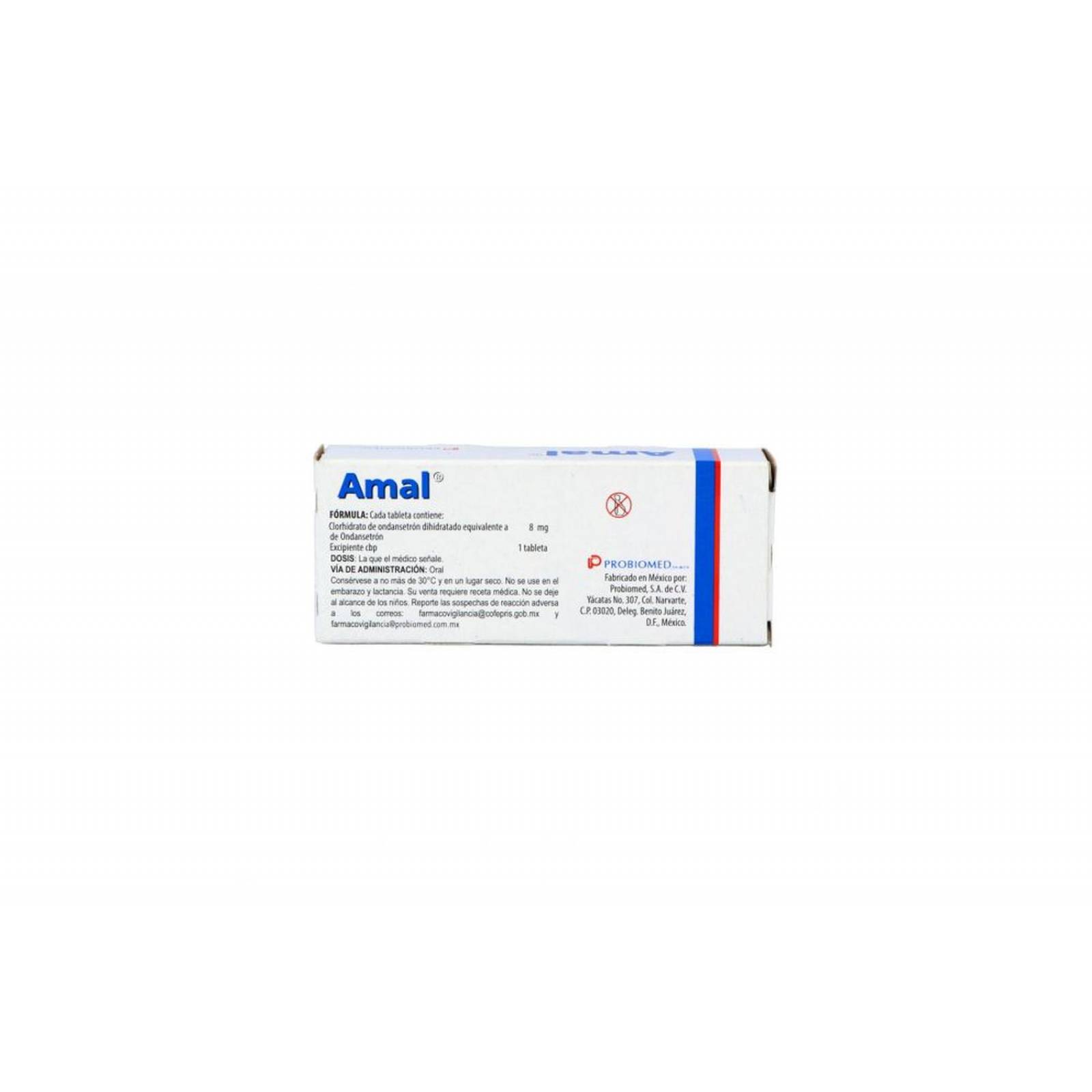 Amal 8 mg Caja Con 10 Tabletas 