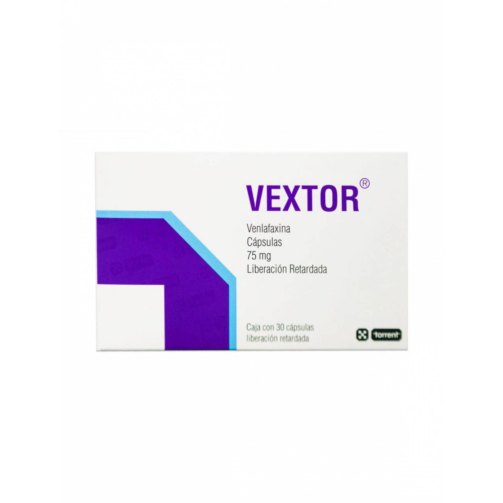 Vextor 75 mg Caja Con 30 Cápsulas De Liberación Retardada 