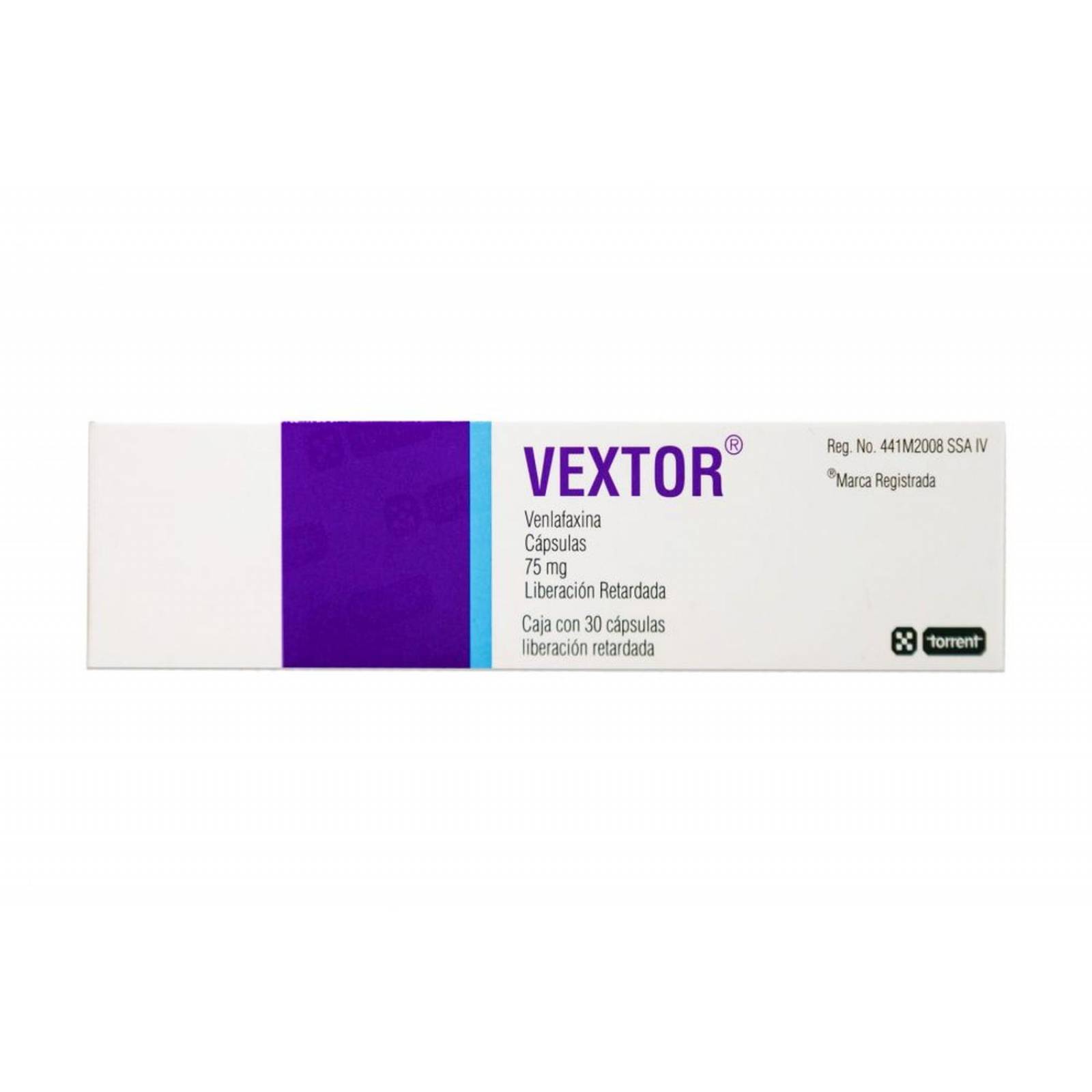 Vextor 75 mg Caja Con 30 Cápsulas De Liberación Retardada 