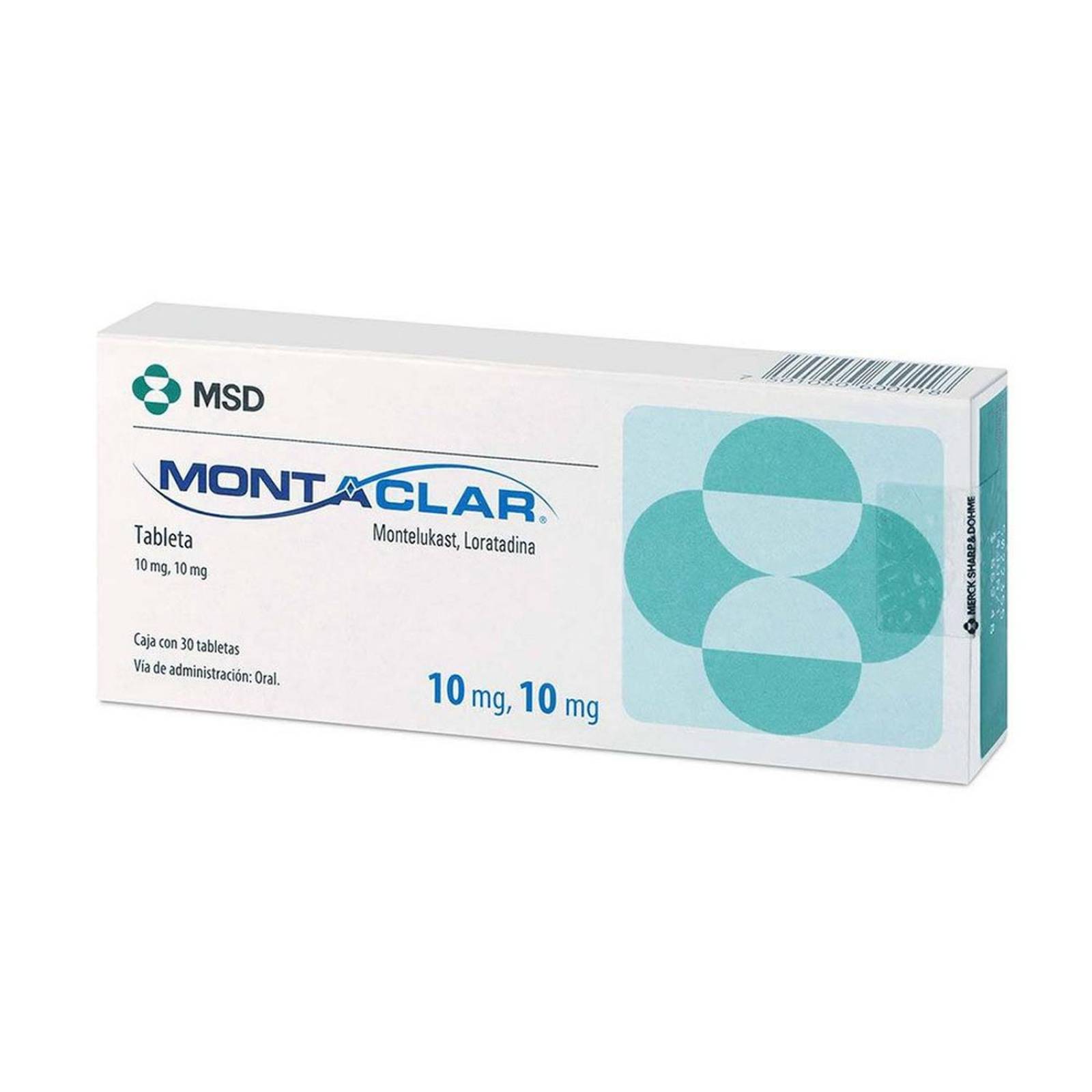 Montaclar 10/10 mg Caja Con 30 Tabletas 