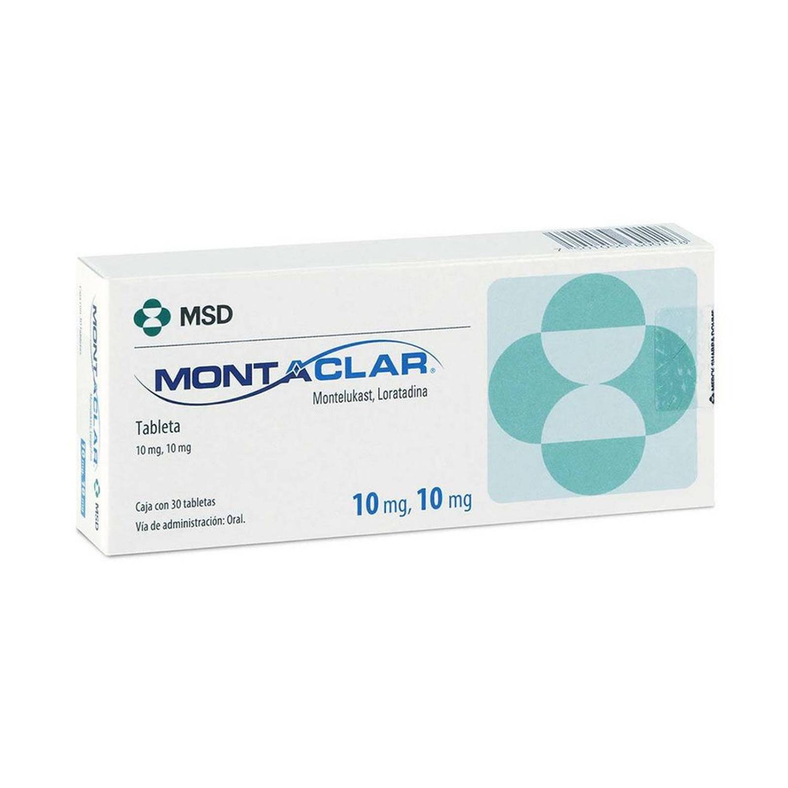Montaclar 10/10 mg Caja Con 30 Tabletas 