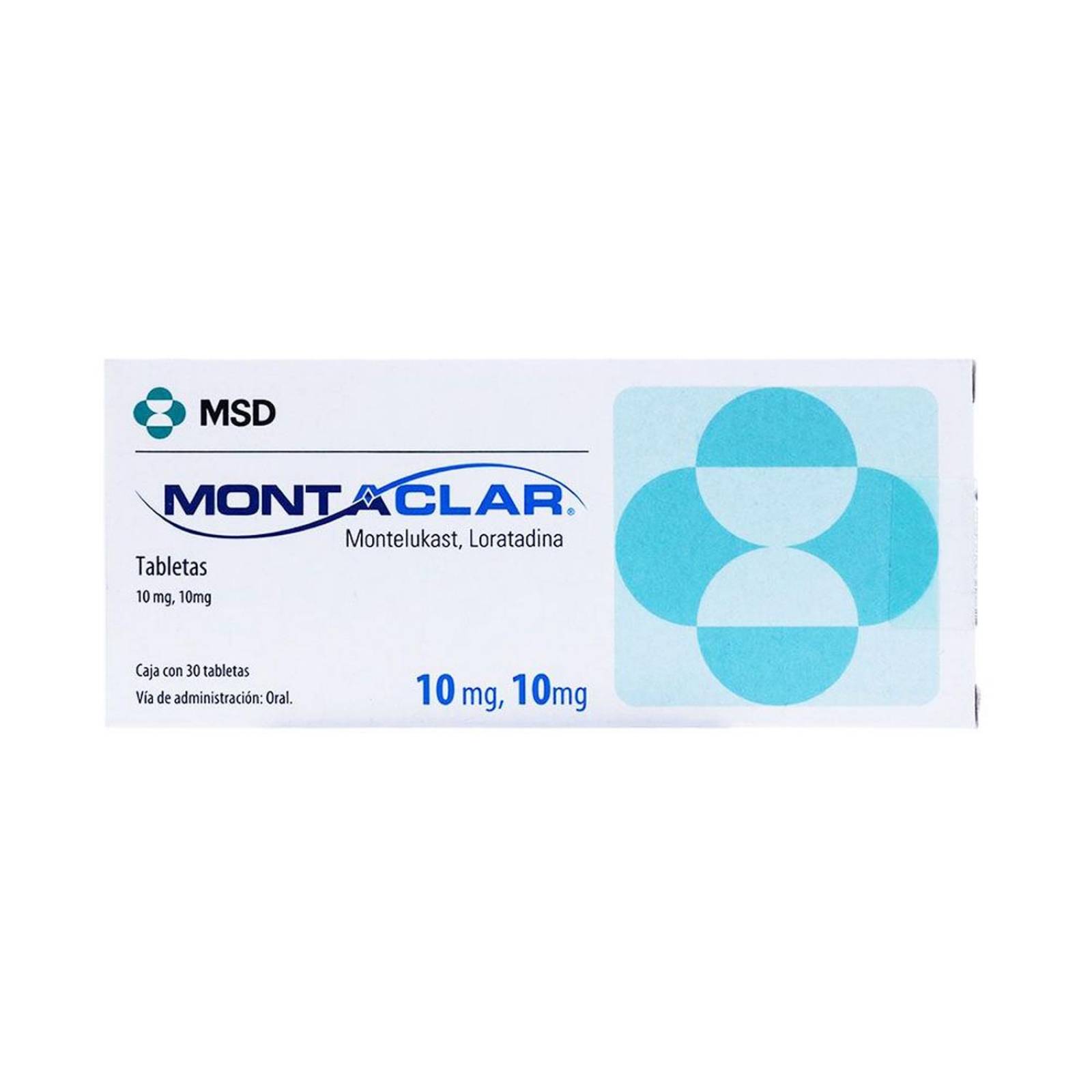 Montaclar 10/10 mg Caja Con 30 Tabletas 