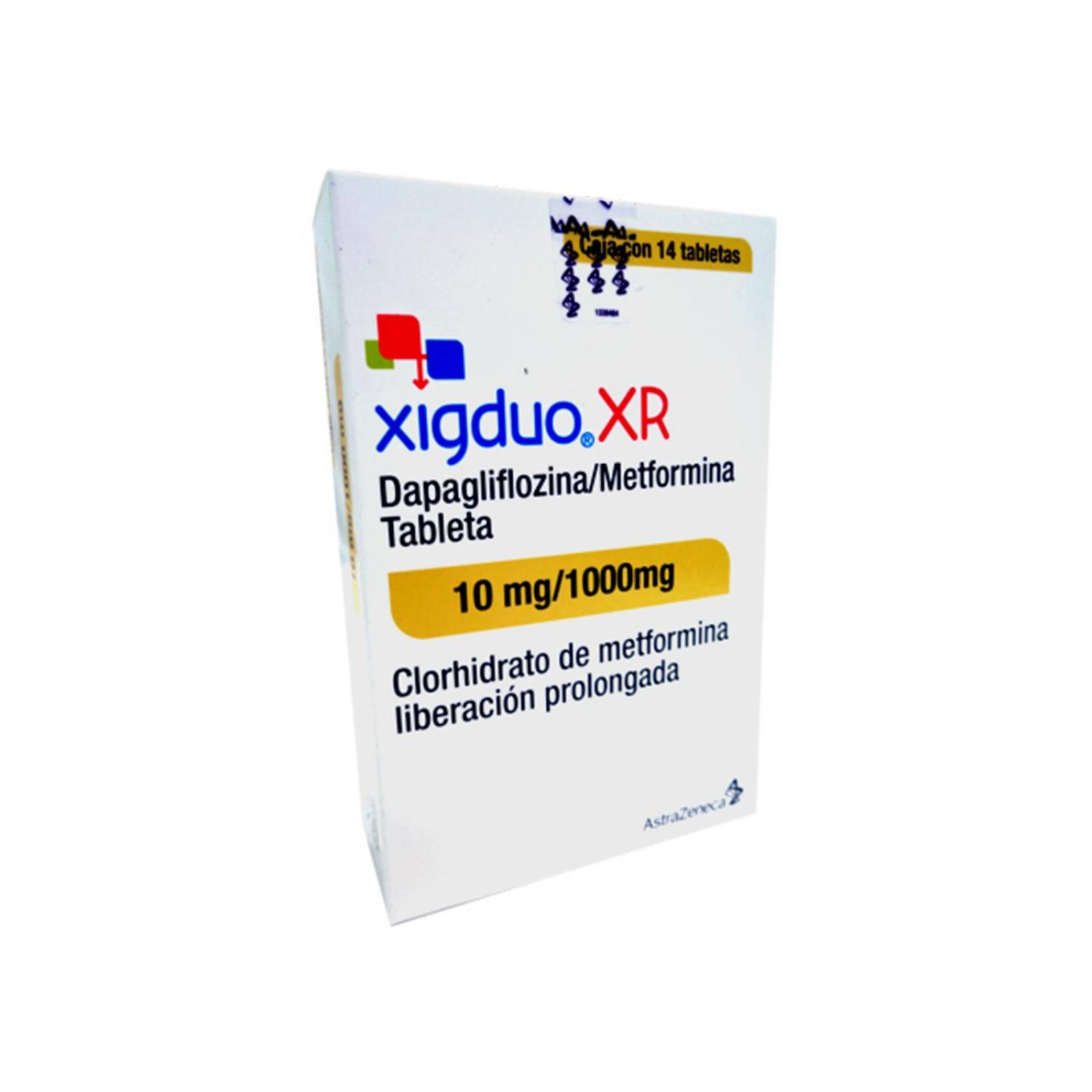 Xigduo Xr 10 mg/1000 mg Caja Con 14 Tabletas 