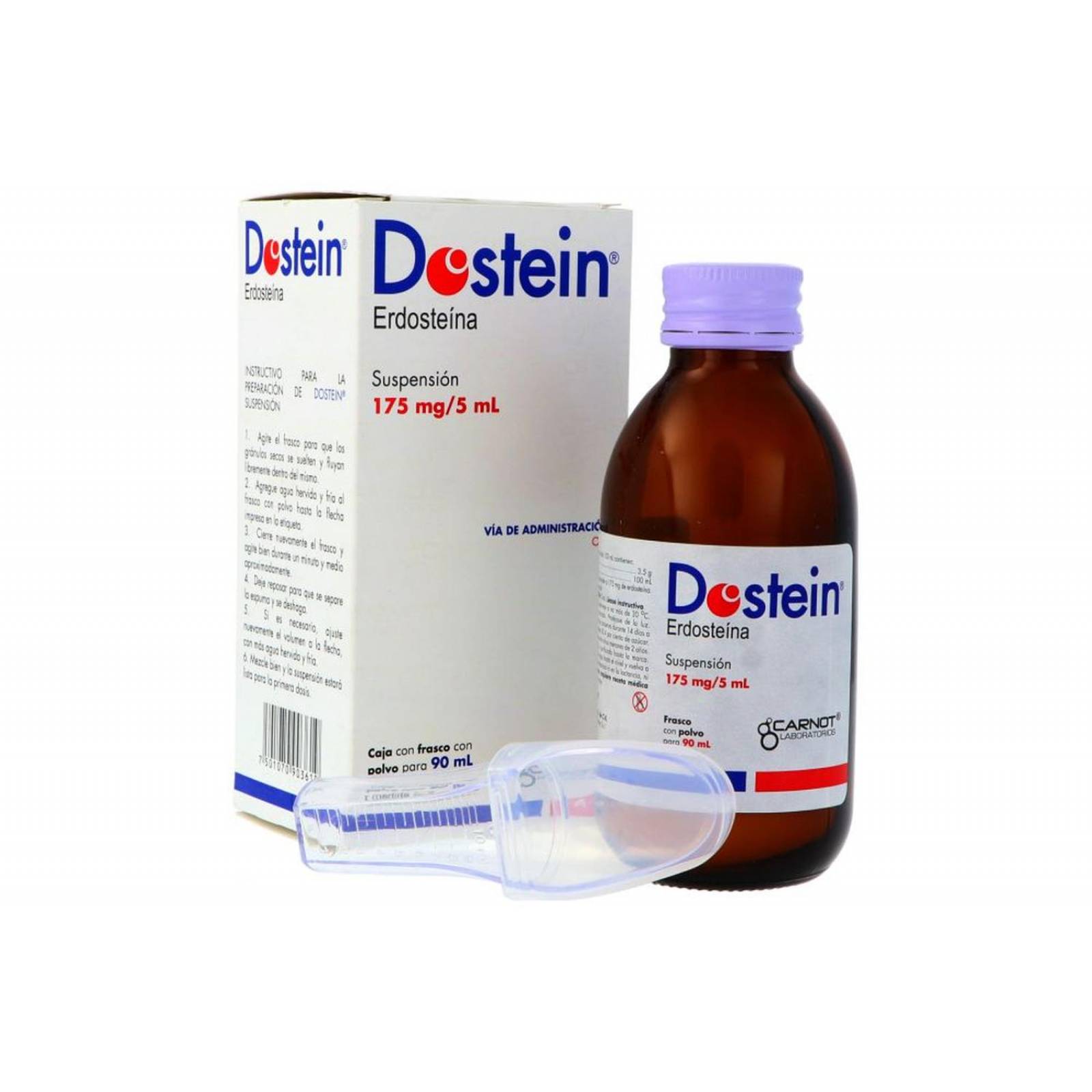 Dostein Suspensión 175 mg / 5 mL Caja Con Frasco Con Polvo Para 90 mL 