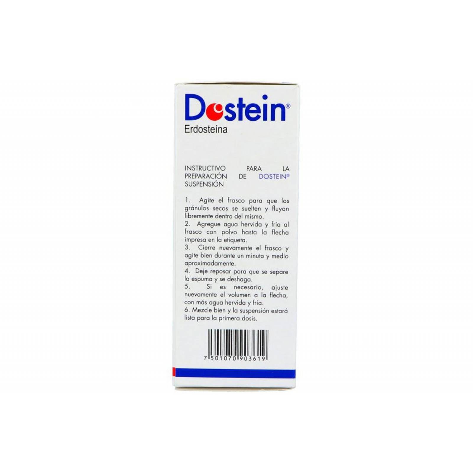 Dostein Suspensión 175 mg / 5 mL Caja Con Frasco Con Polvo Para 90 mL 