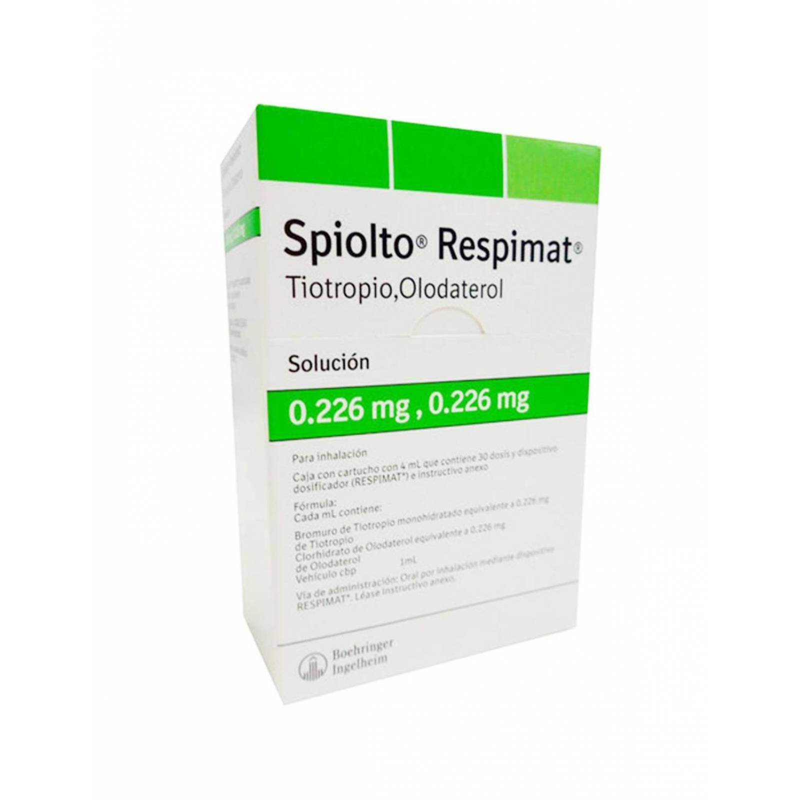 Spiolto Respimat Caja Con Cartucho Con 4 mL Con 30 Dosis y Dispositivo Dosificador 