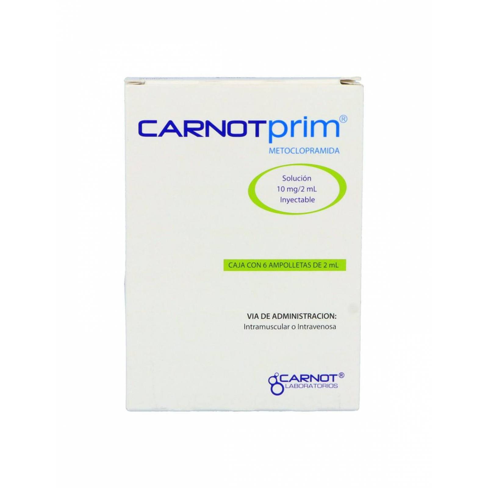 Carnotprim Solución Inyectable 10 mg / 2 mL Caja Con 6 Ampolletas De 2mL 