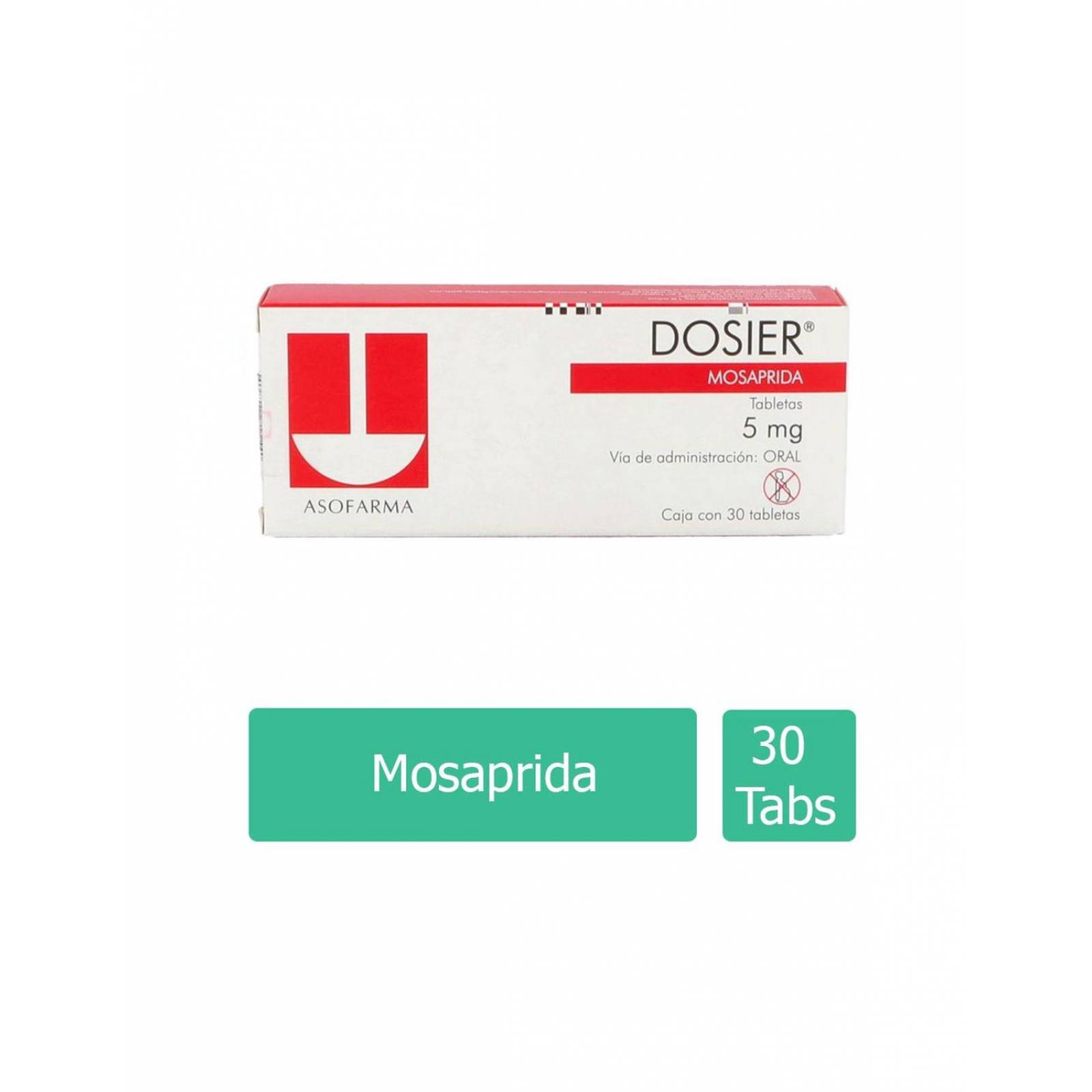 Dosier 5 mg Caja Con 30 Comprimidos 