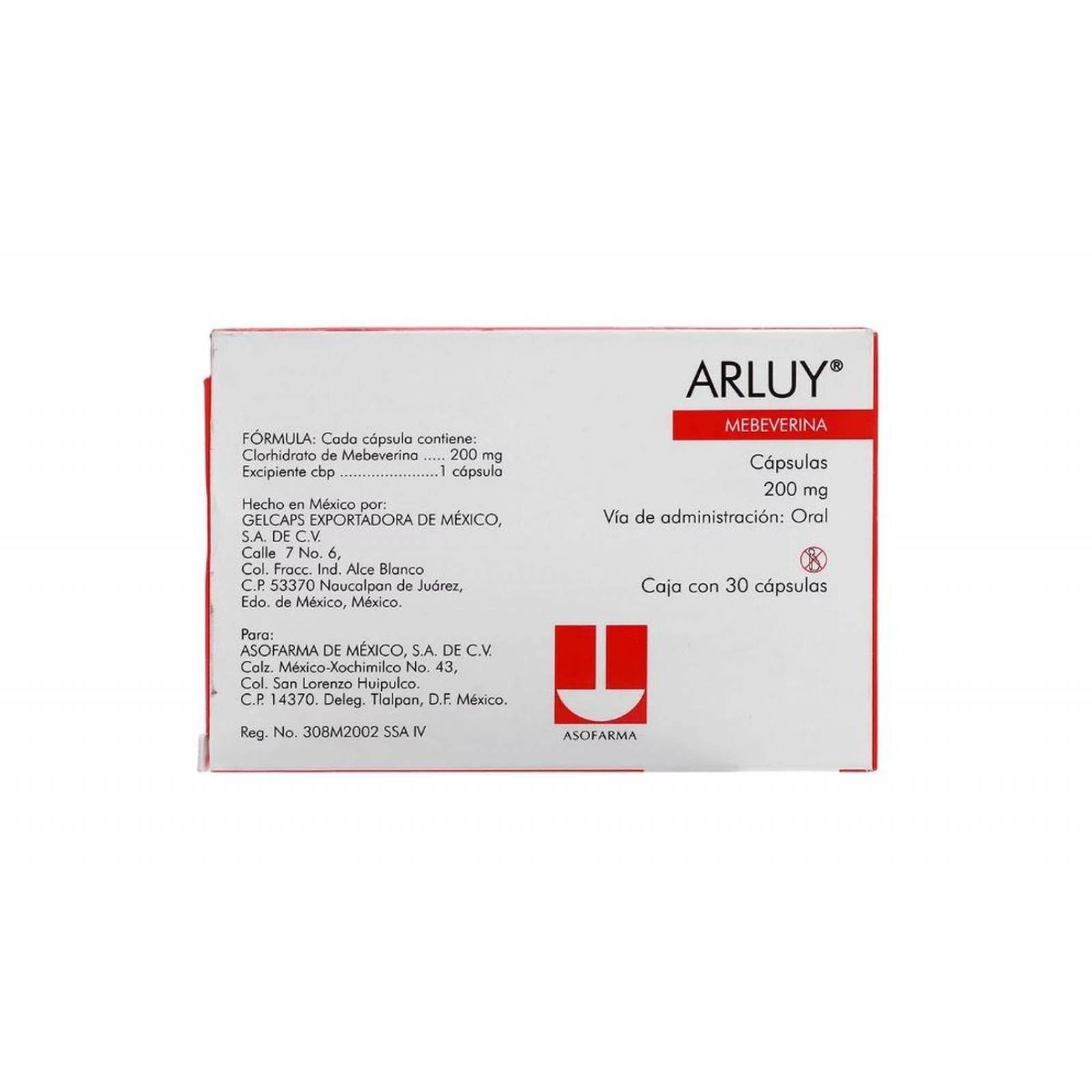 Arluy 200 mg Caja Con 30 Cápsulas 