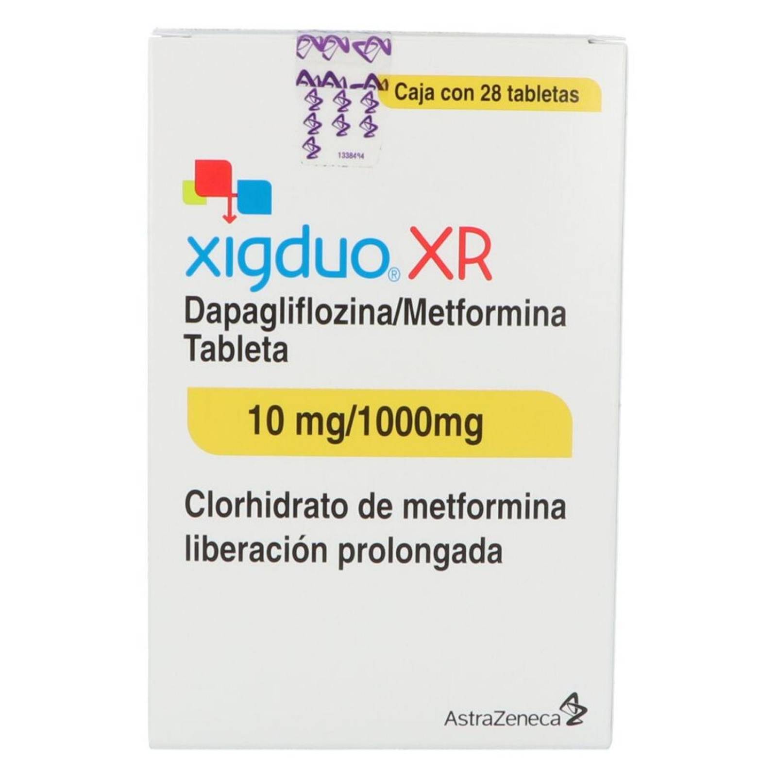 Xigduo XR 10mg / 1000 mg Caja Con 28 Tabletas 