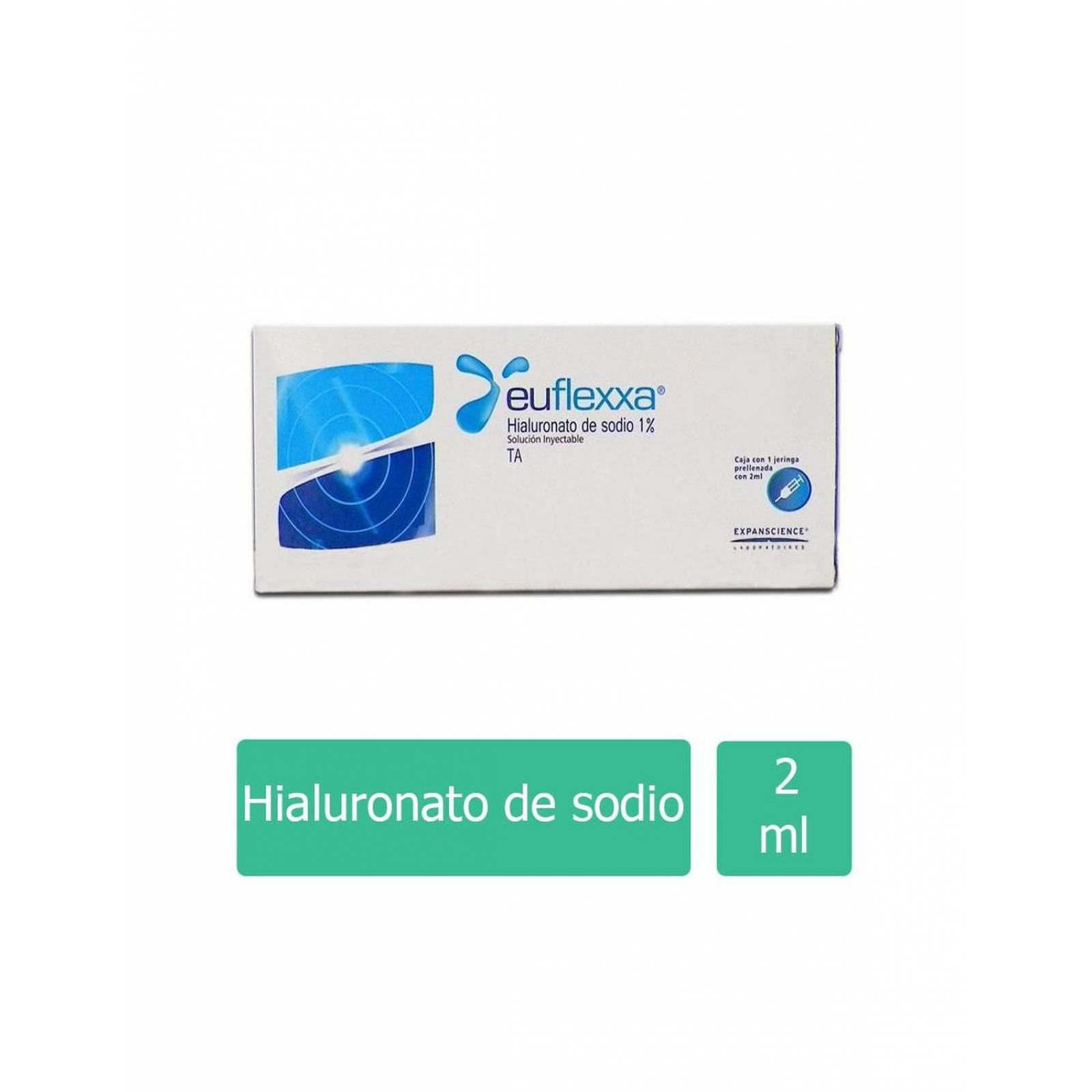 Euflexxa TA Solución Inyectable Caja con 1 Jeringa Prellenada con 2 mL 
