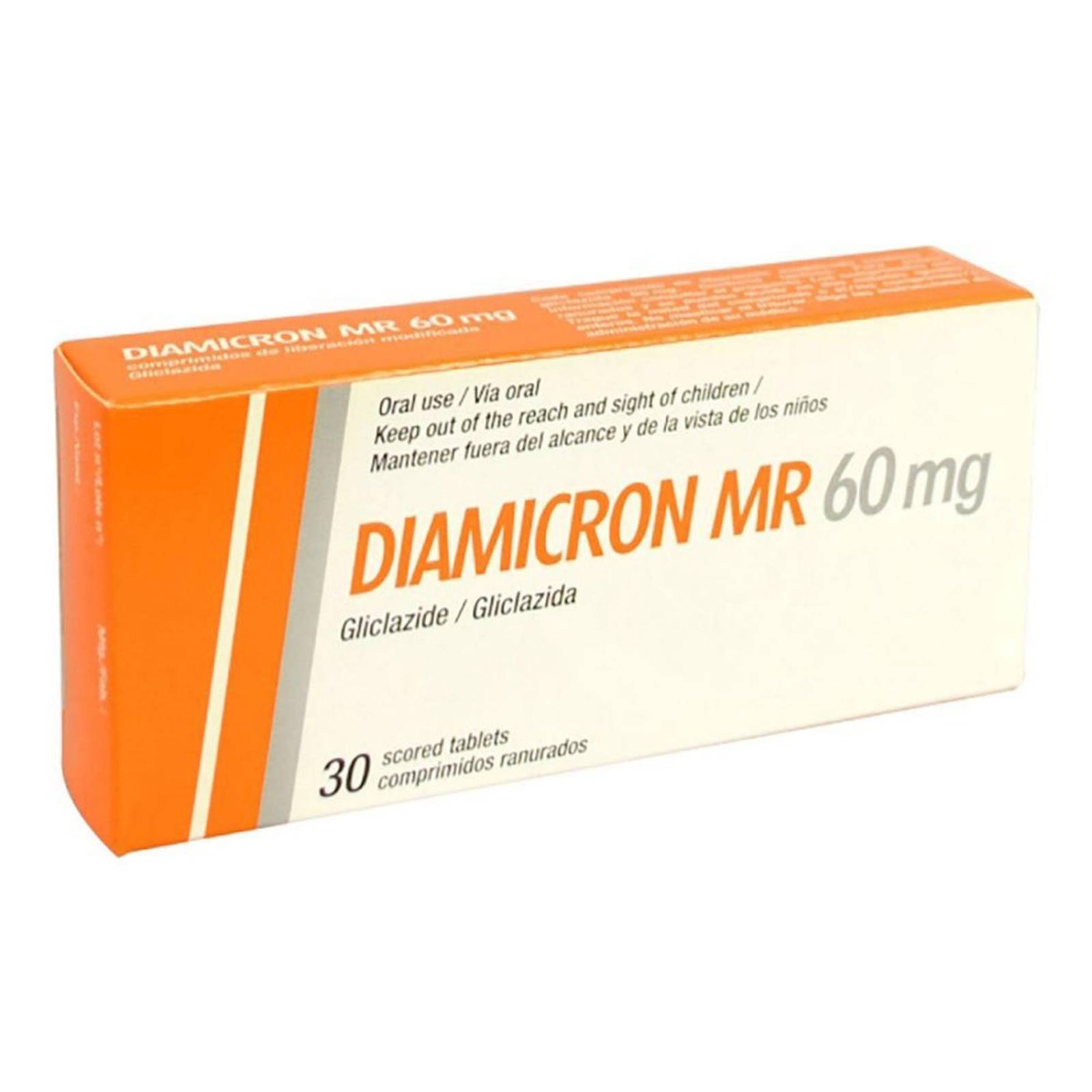 Diamicron MR 60 mg Caja con 30 comprimidos 