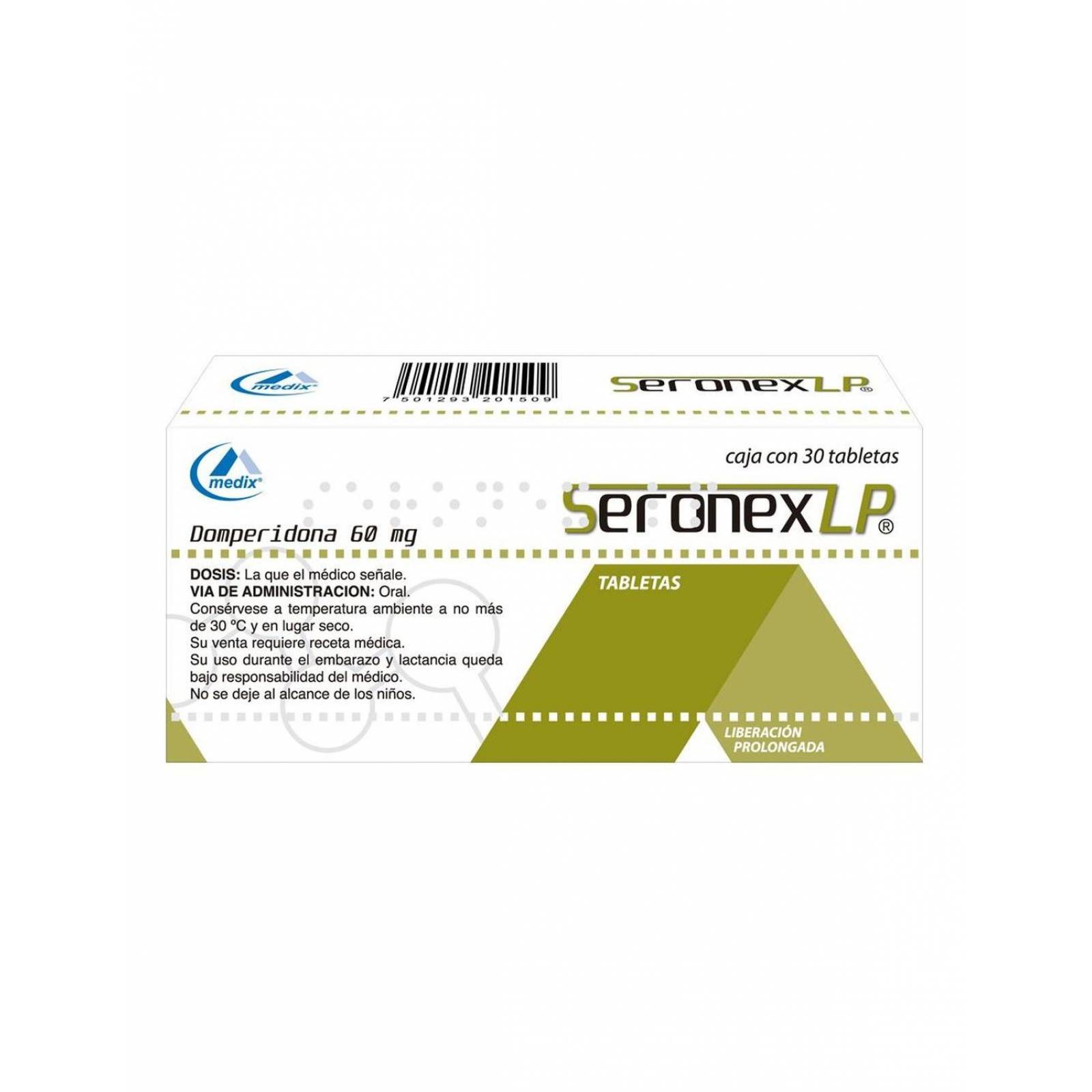 Seronex LP 60 mg Caja Con 30 Tabletas 