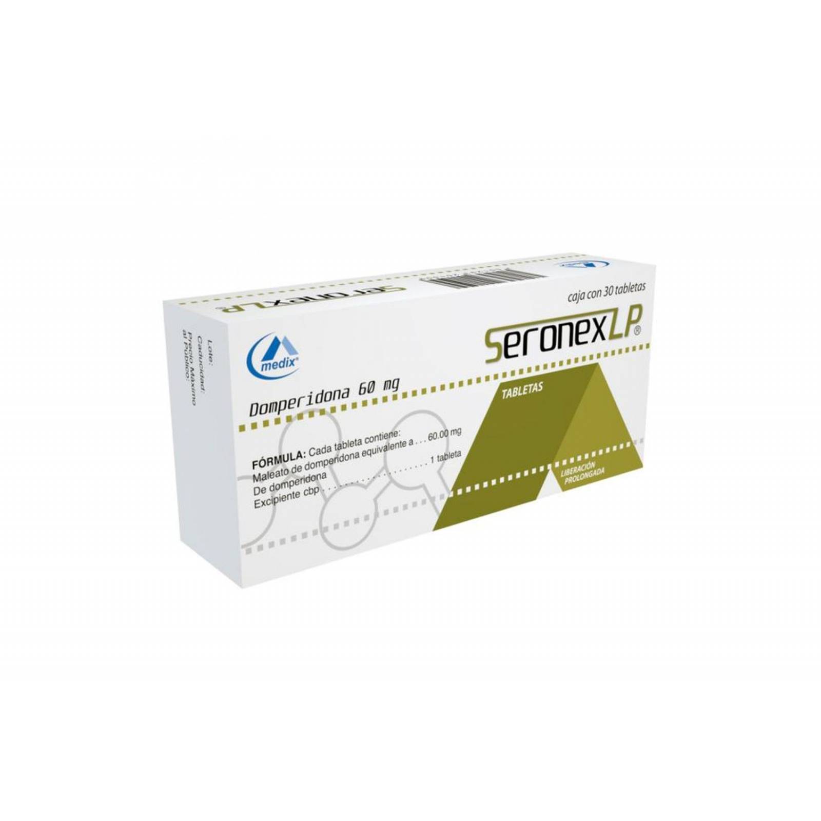 Seronex LP 60 mg Caja Con 30 Tabletas 
