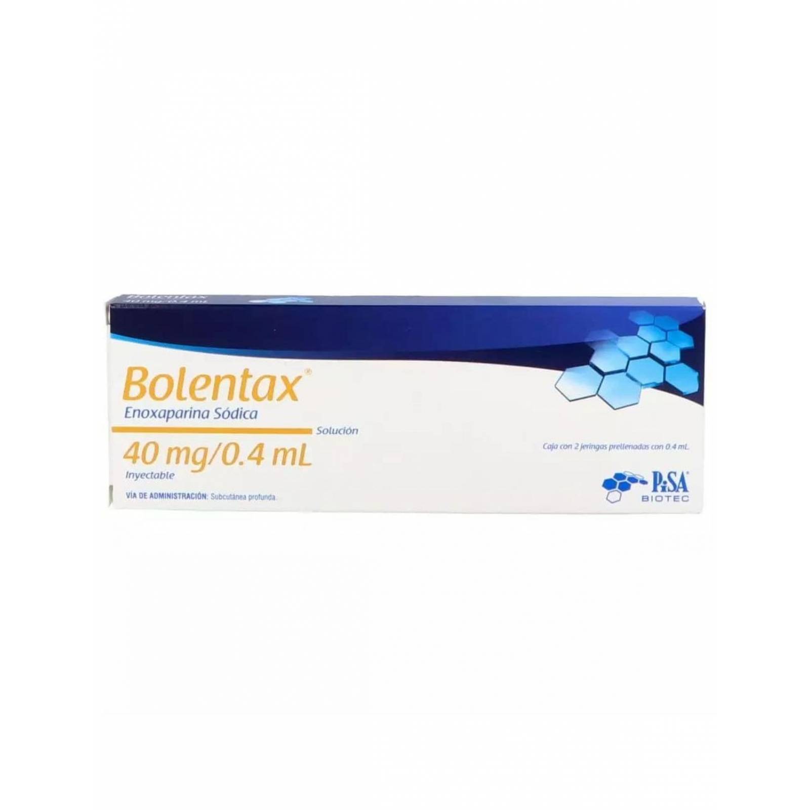 Bolentax 40 mg/0.4 ml Caja 2 Jeringas Prellenadas - RX 