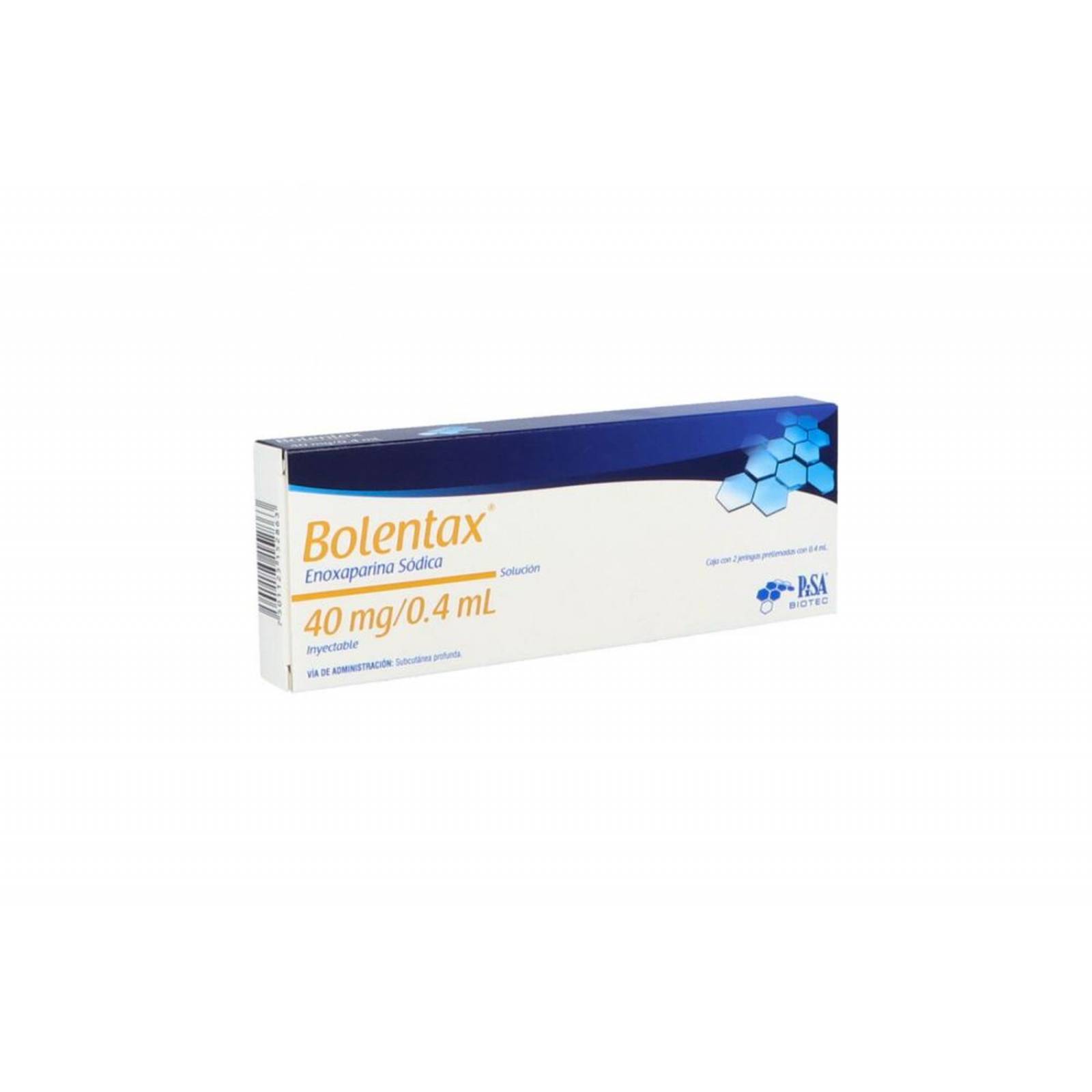 Bolentax 40 mg/0.4 ml Caja 2 Jeringas Prellenadas - RX 
