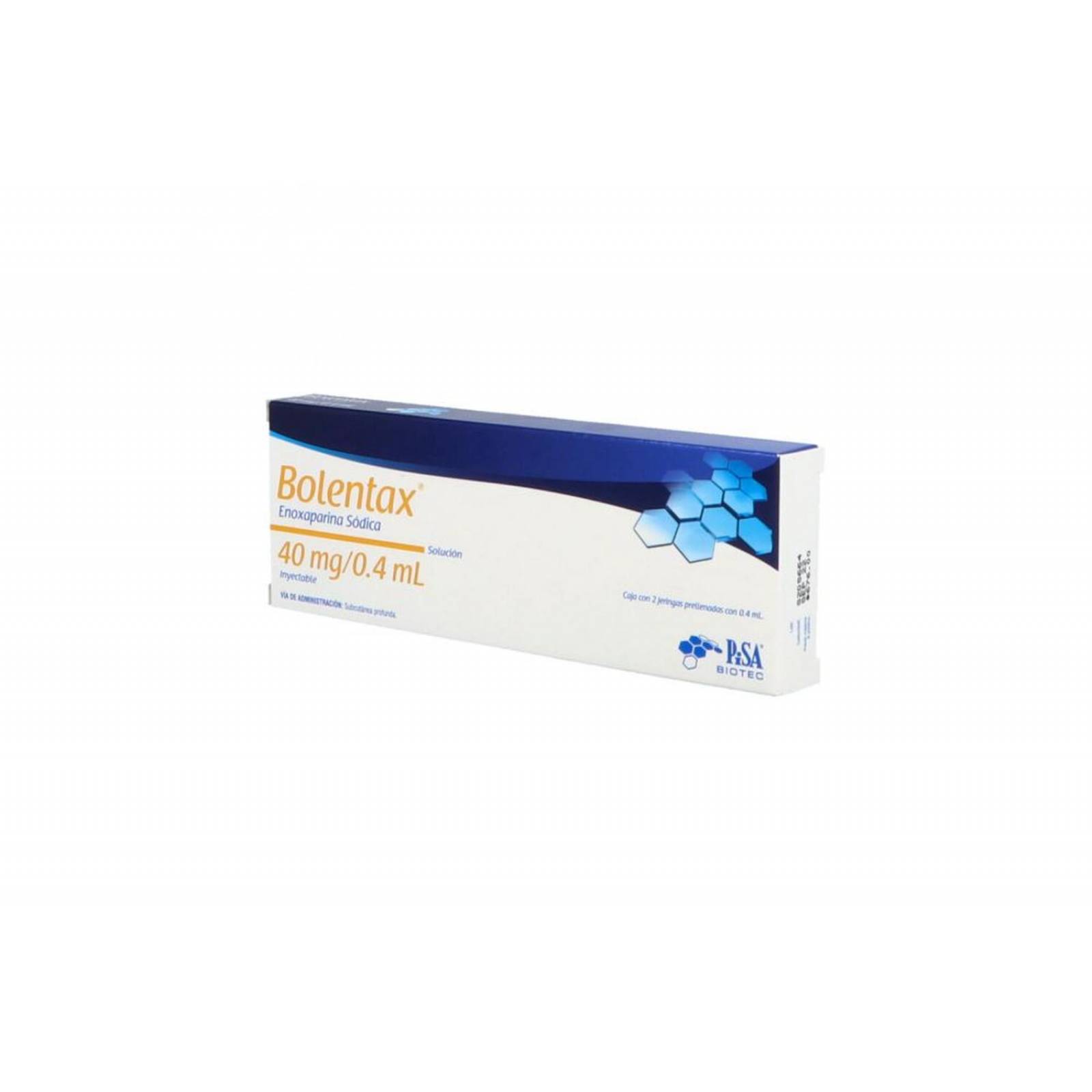 Bolentax 40 mg/0.4 ml Caja 2 Jeringas Prellenadas - RX 