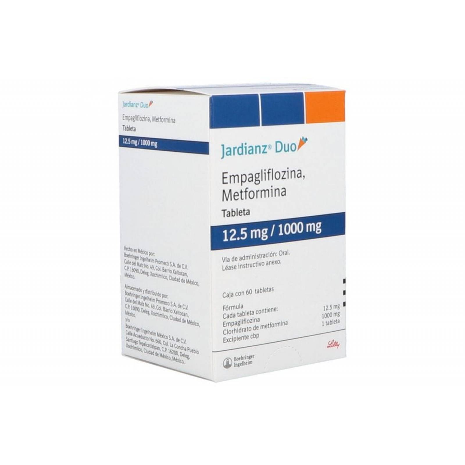 Jardianz Duo 12.5/1000 mg Con 60 Tabletas 