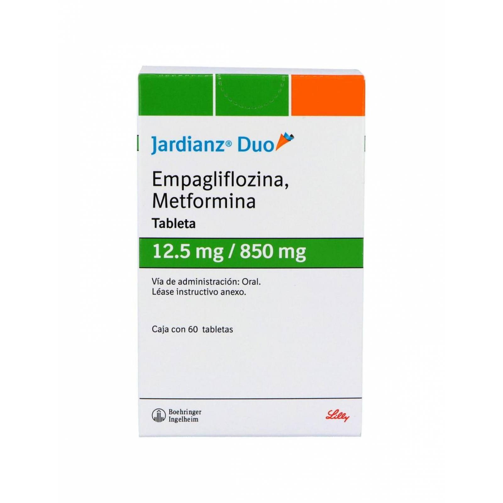 Jardianz Duo 12.5 mg / 850 mg Caja Con 60 Tabletas 