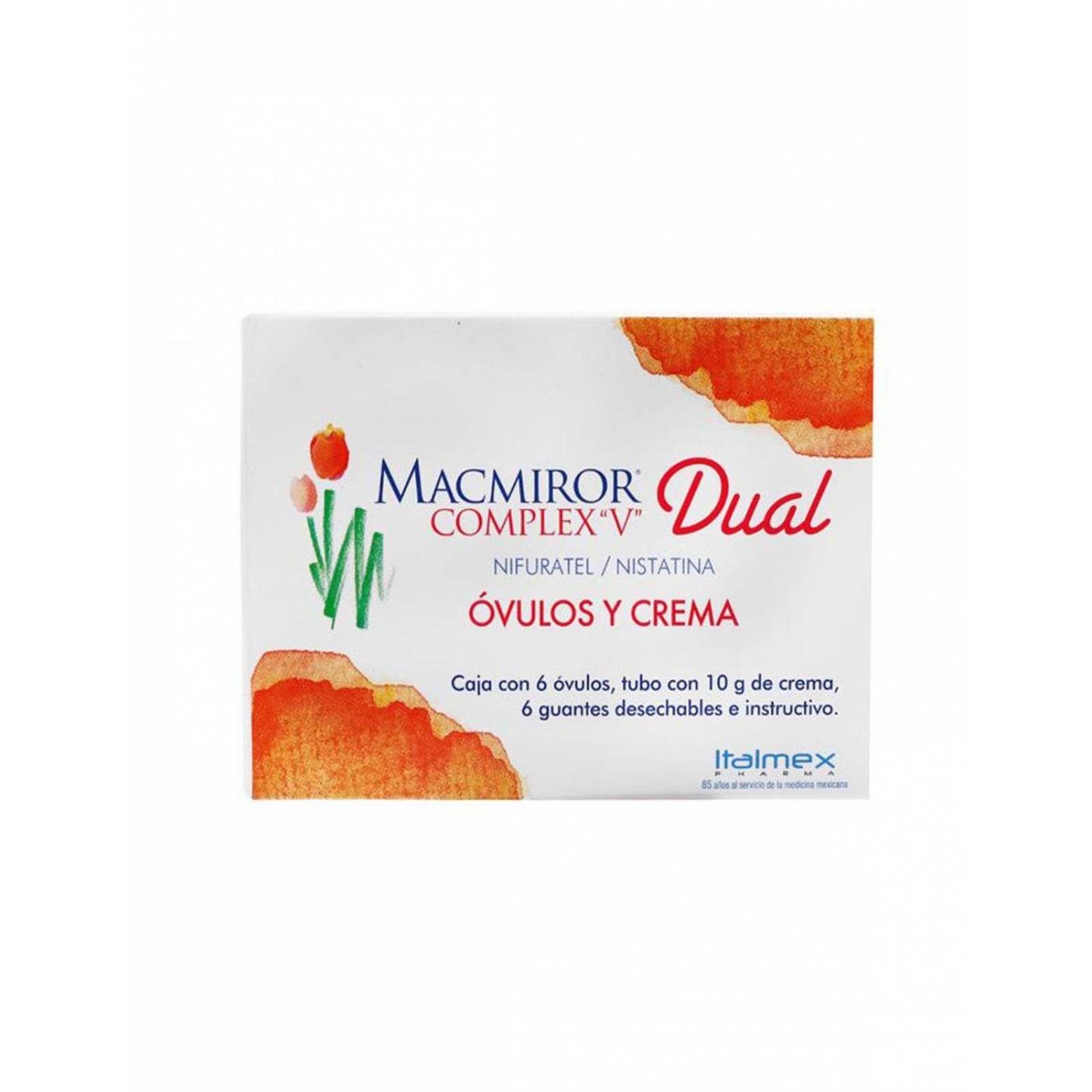 Macmiror Complex-v Dual 6 óvulos y Tubo de 10 g de Crema 