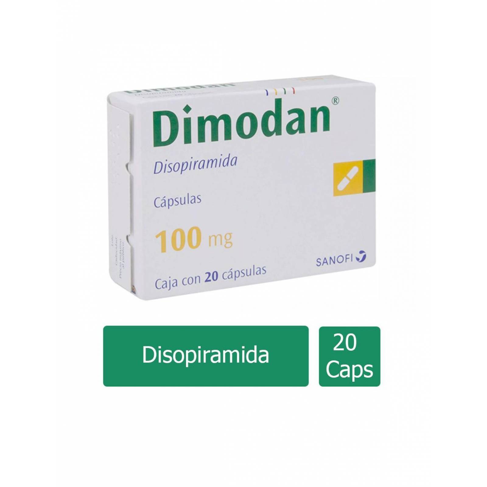 Dimodan 100 mg Caja Con 20 Cápsulas 