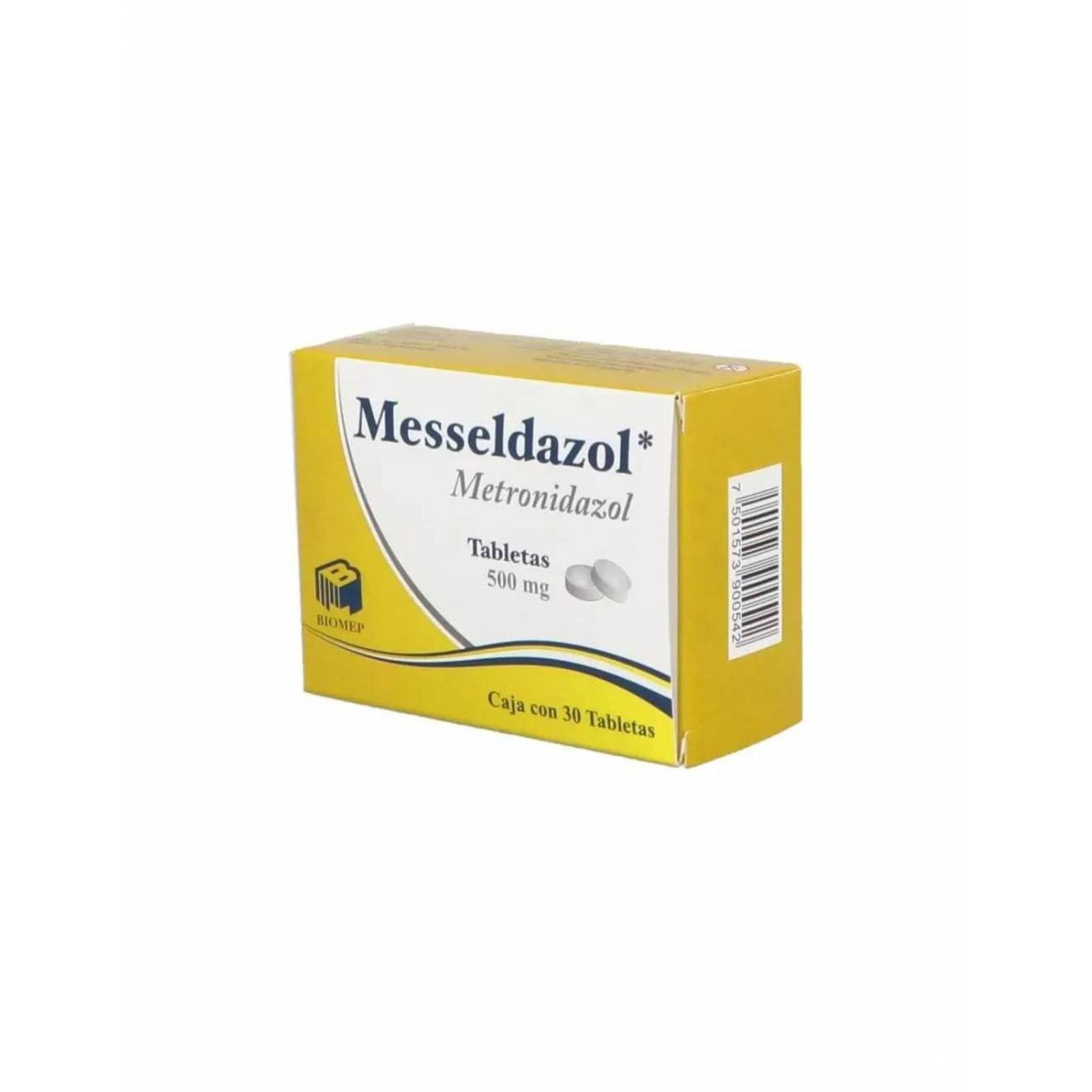 Metronidazol 500 mg. 30 Tabletas 