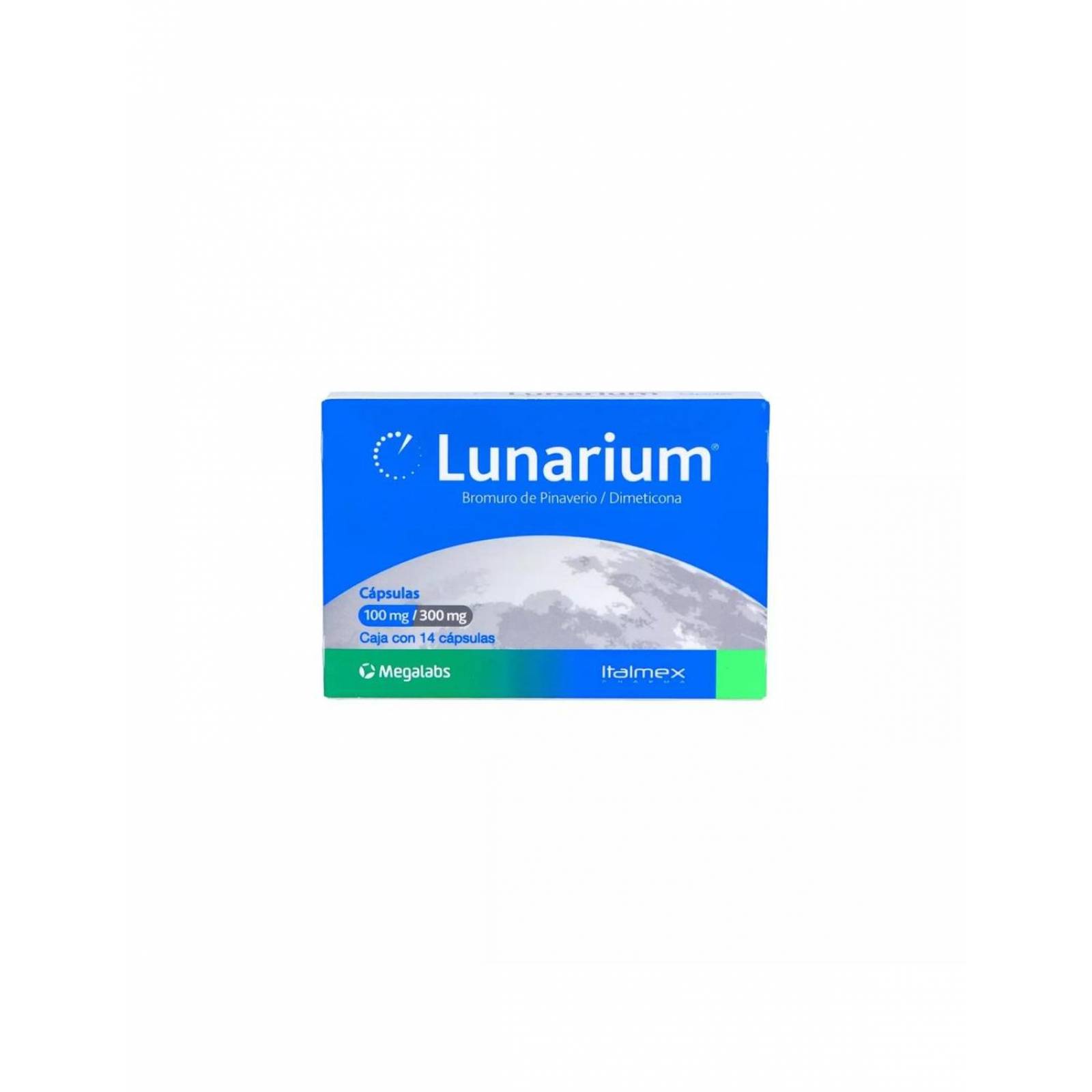 Lunarium 100 / 300 mg Caja Con 14 Cápsulas 