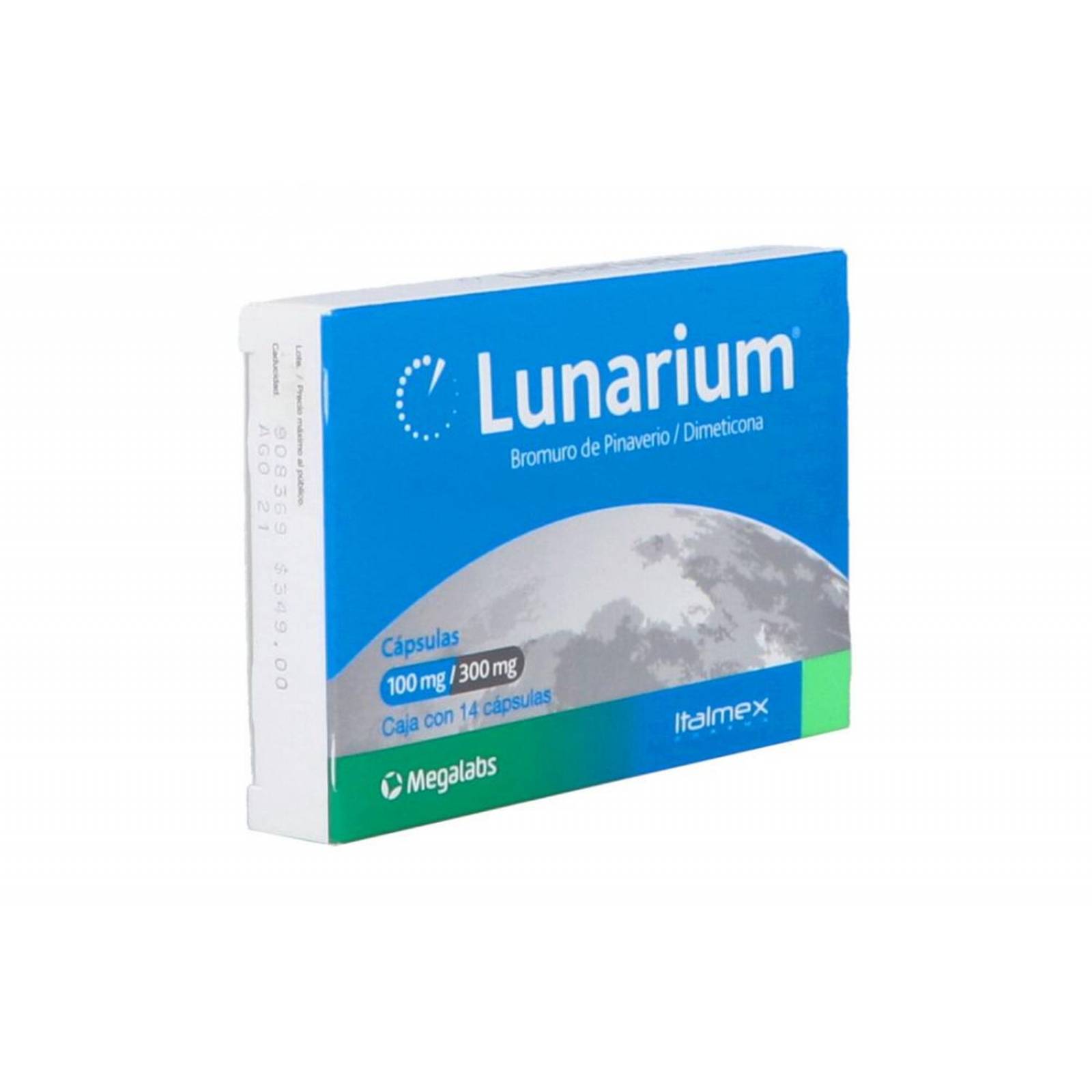 Lunarium 100 / 300 mg Caja Con 14 Cápsulas 