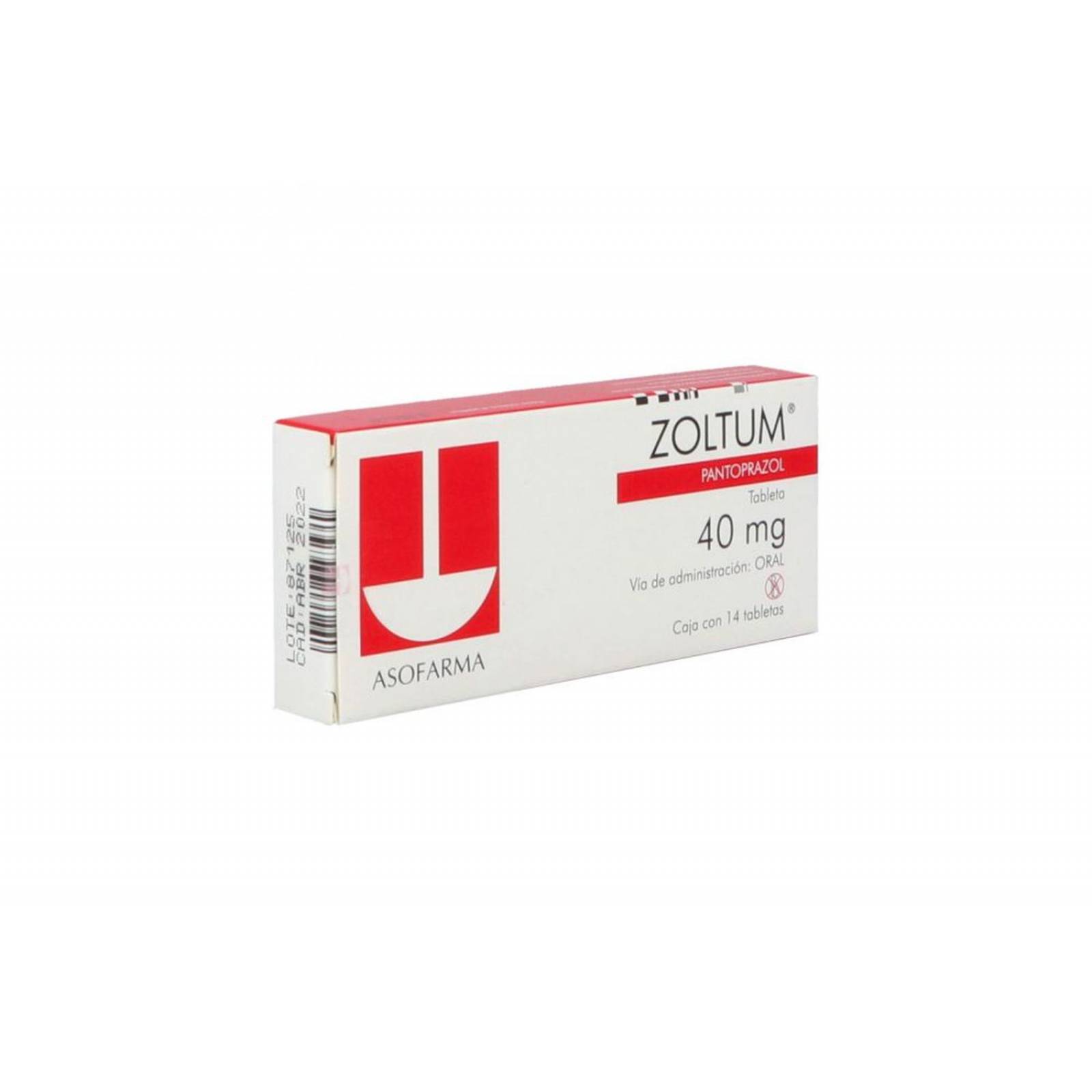 Zoltum 40 mg Caja Con 14 Comprimidos 