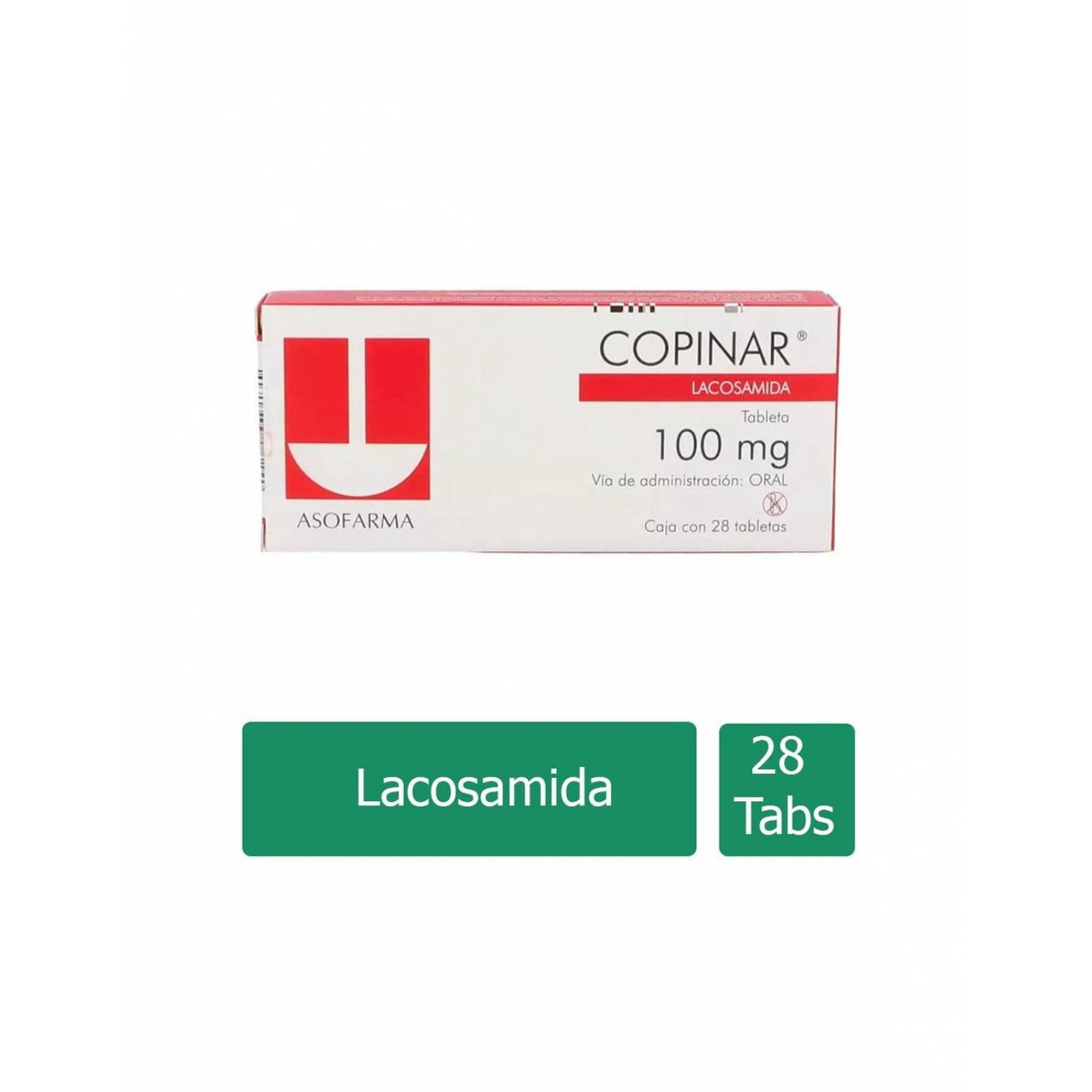 Copinar 100 mg Caja Con 28 Tabletas 