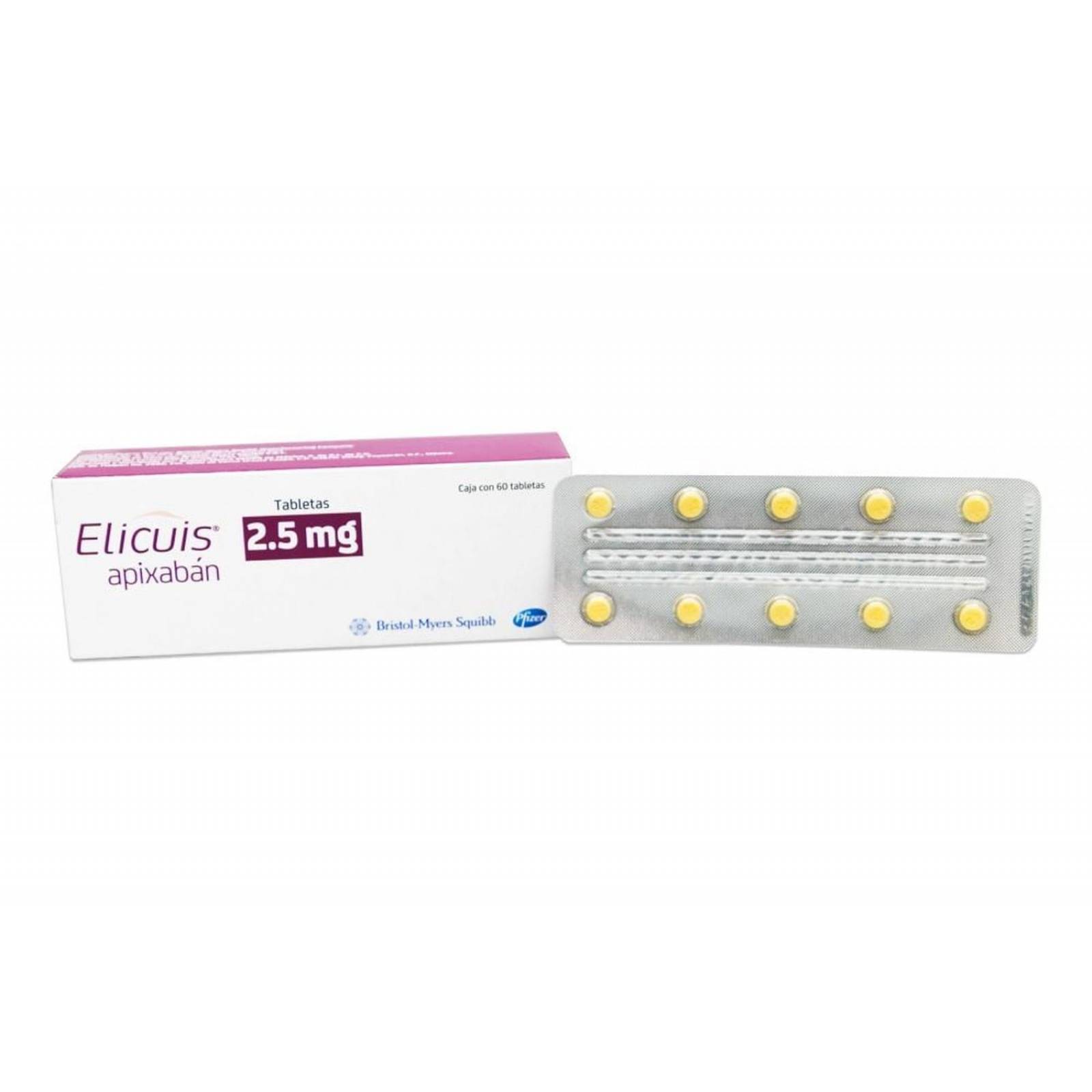 Elicuis 2.5 mg Caja Con 60 Tabletas - RX 
