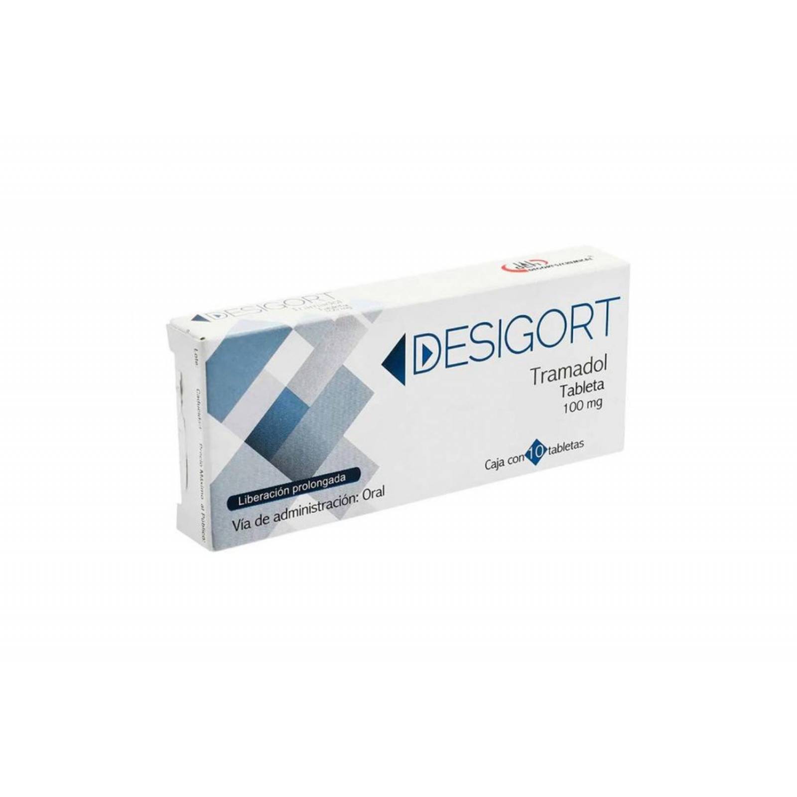Desigort Tramadol 100 mg Caja Con 10 Tabletas 