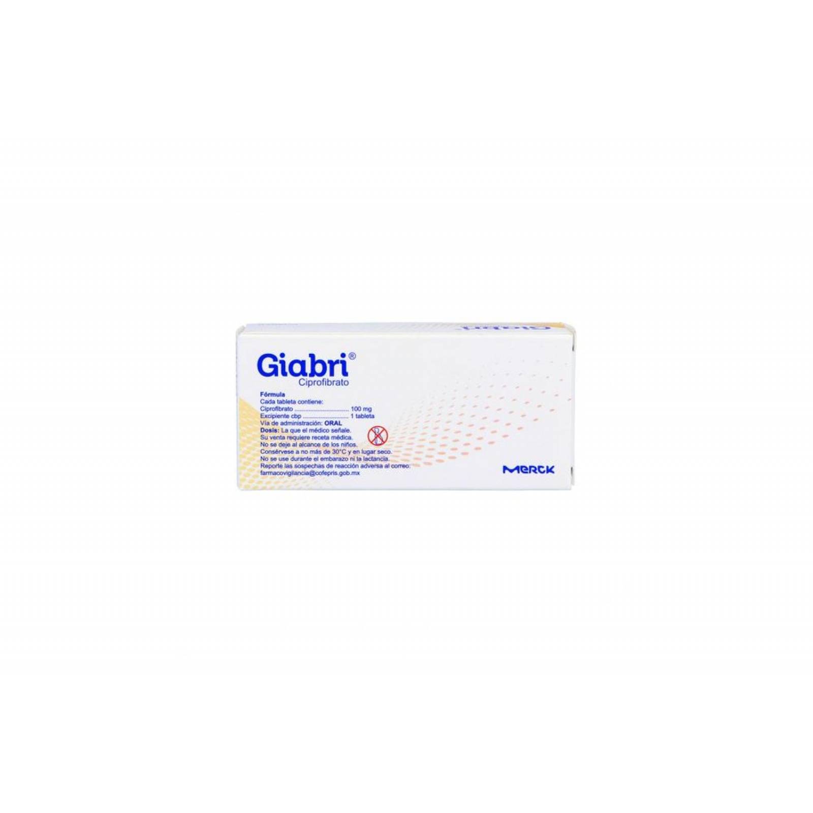 Giabri 100 mg Caja Con 30 Tabletas 